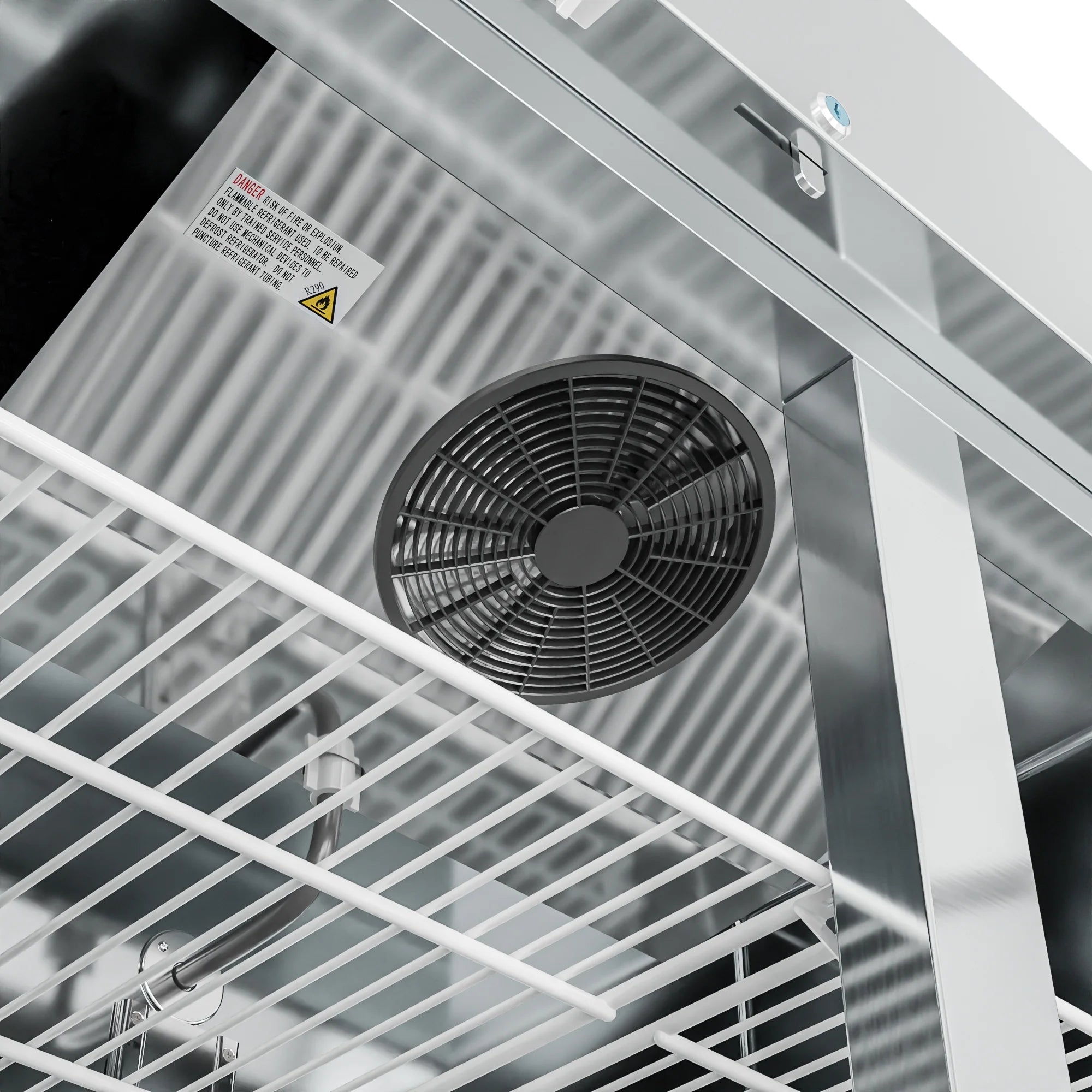 Koolmore RIR-2D-SSHD | 54" Wide 4 Door Reach-In Refrigerator