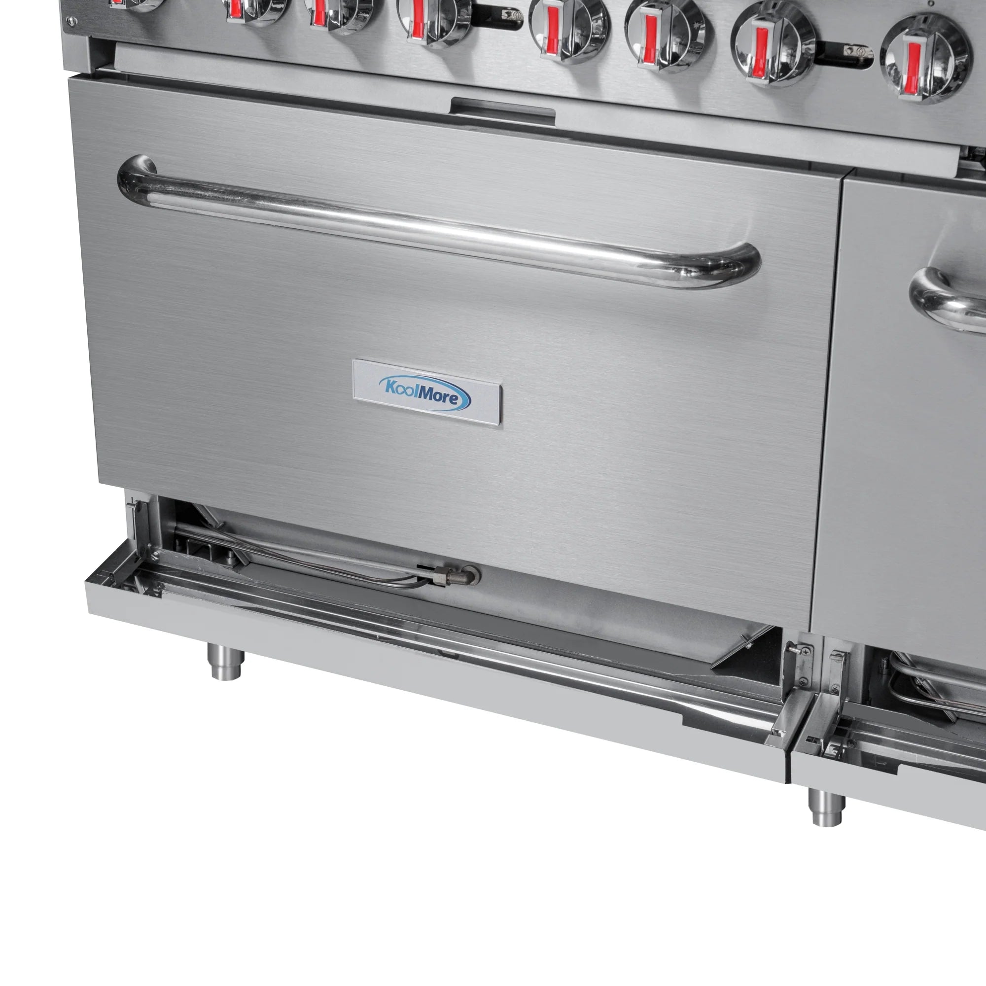 Koolmore KM-CRG60-NG | 60" Wide 6 Burner Natural Gas Range w/ 24 in. Griddle