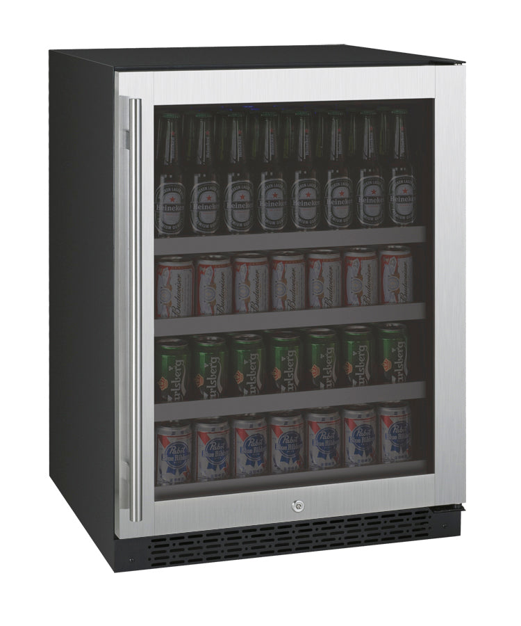 Allavino | 24" Wide FlexCount II Tru-Vino Stainless Steel 154 Can/42 Bottle Beverage Center