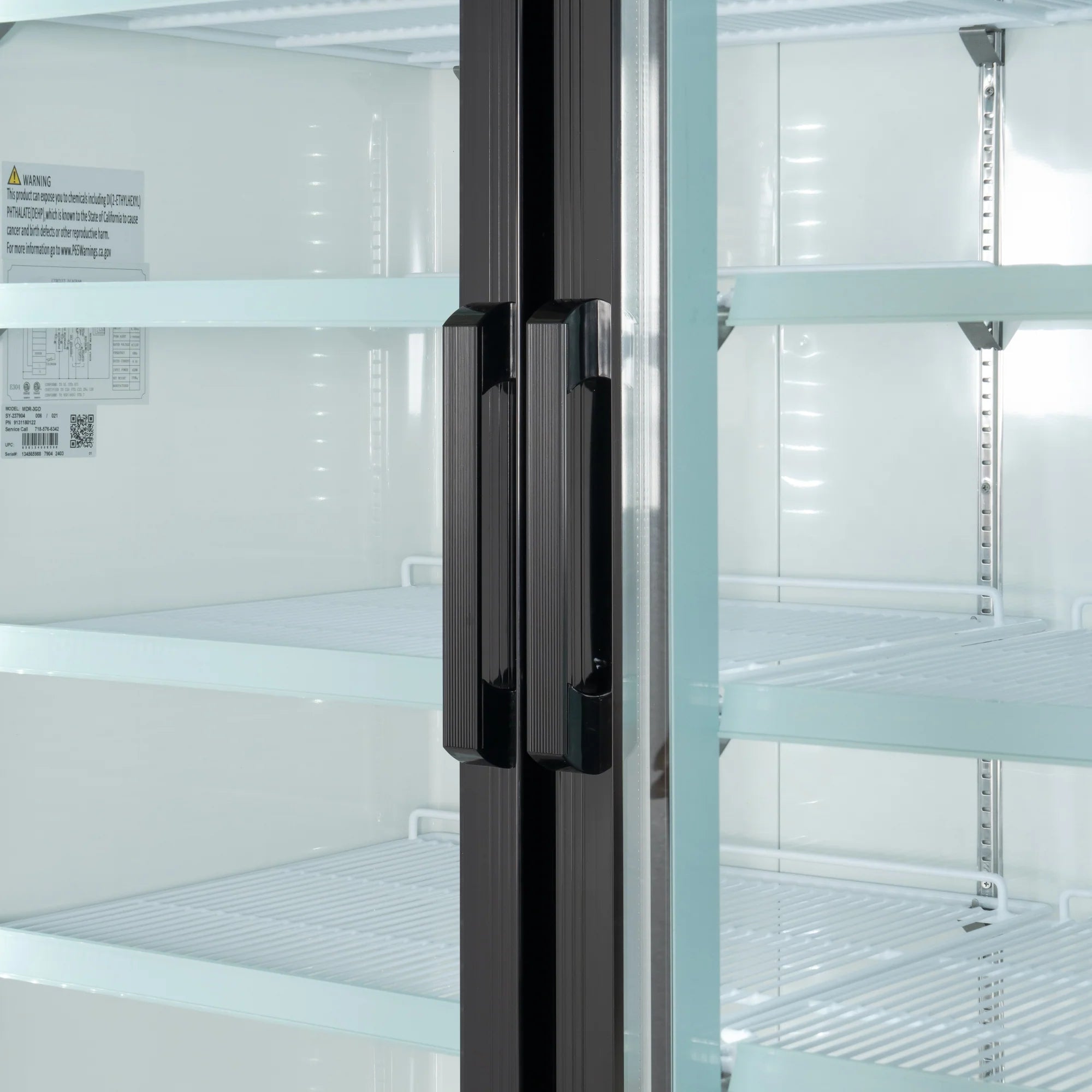 Koolmore MDR-3GD | 78" Wide 3 Glass Door Merchandiser Refrigerator