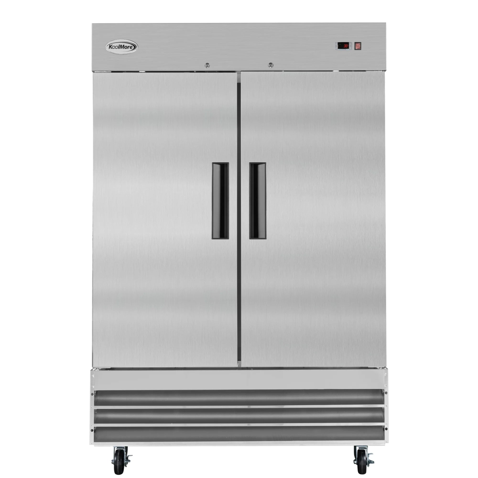 Koolmore RIR-2D-SS | 54" Wide 2 Door Reach-In Refrigerator