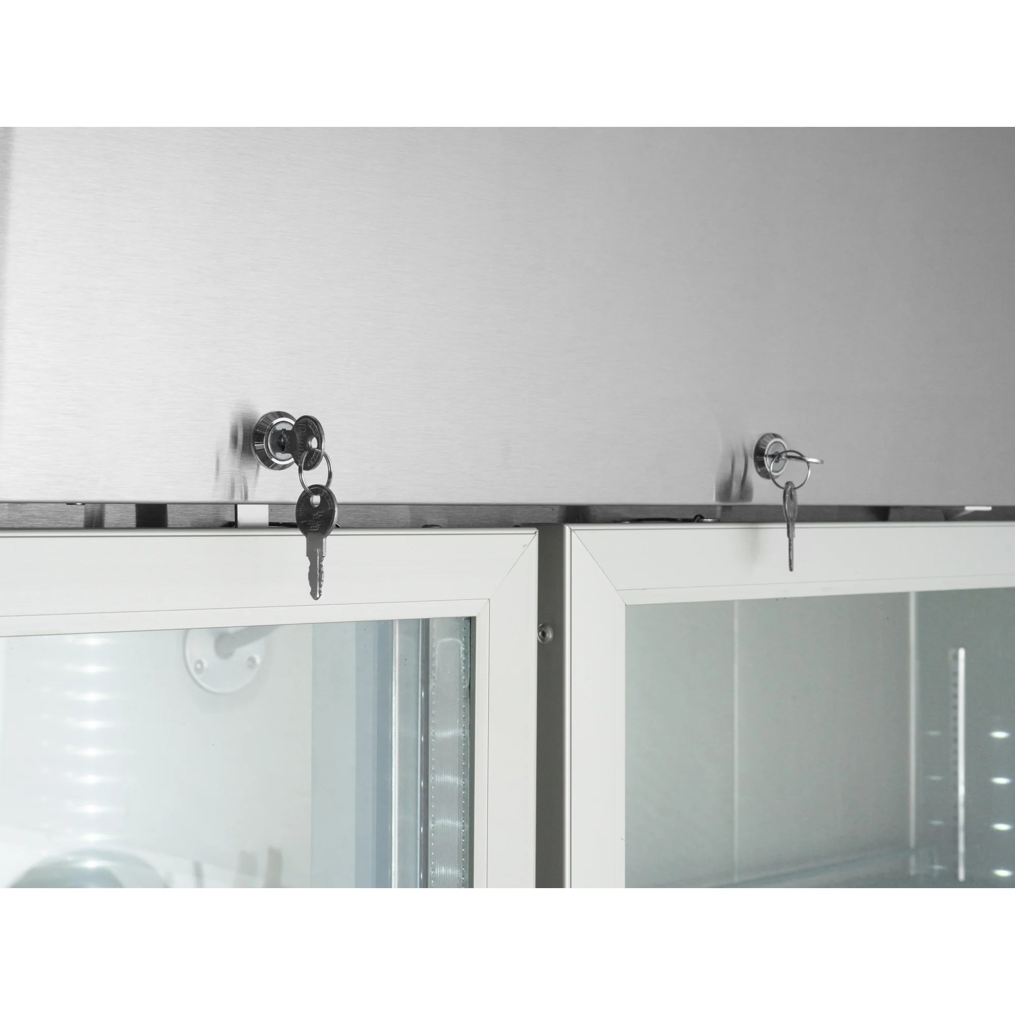 Koolmore RIR-3D-GD | 82" Wide 3 Glass Door Reach-In Refrigerator