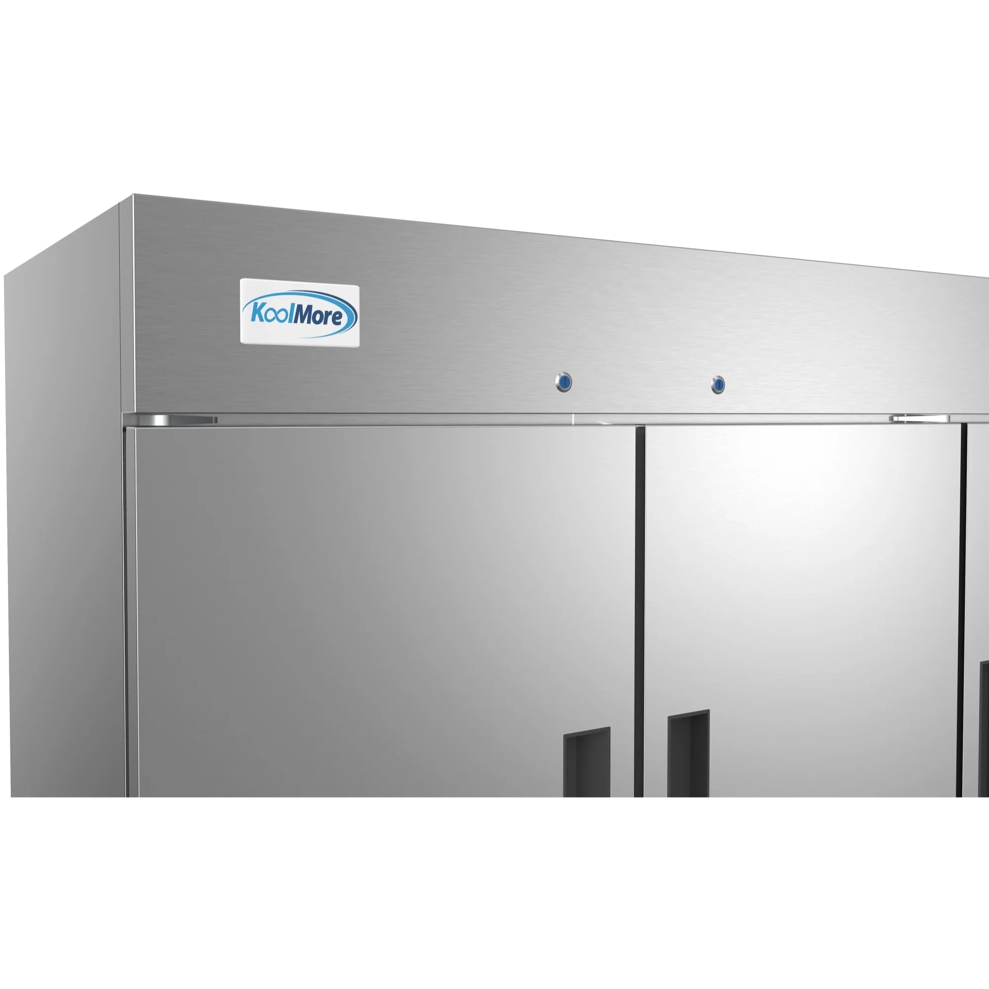Koolmore RIF-3D-SS | 82" Wide 3 Door Reach-In Freezer