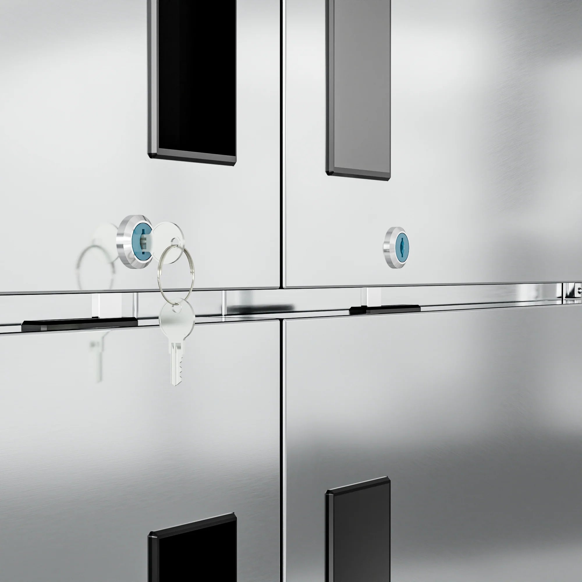 Koolmore RIF-2D-SSHD | 54" Wide 4 Door Reach-In Freezer