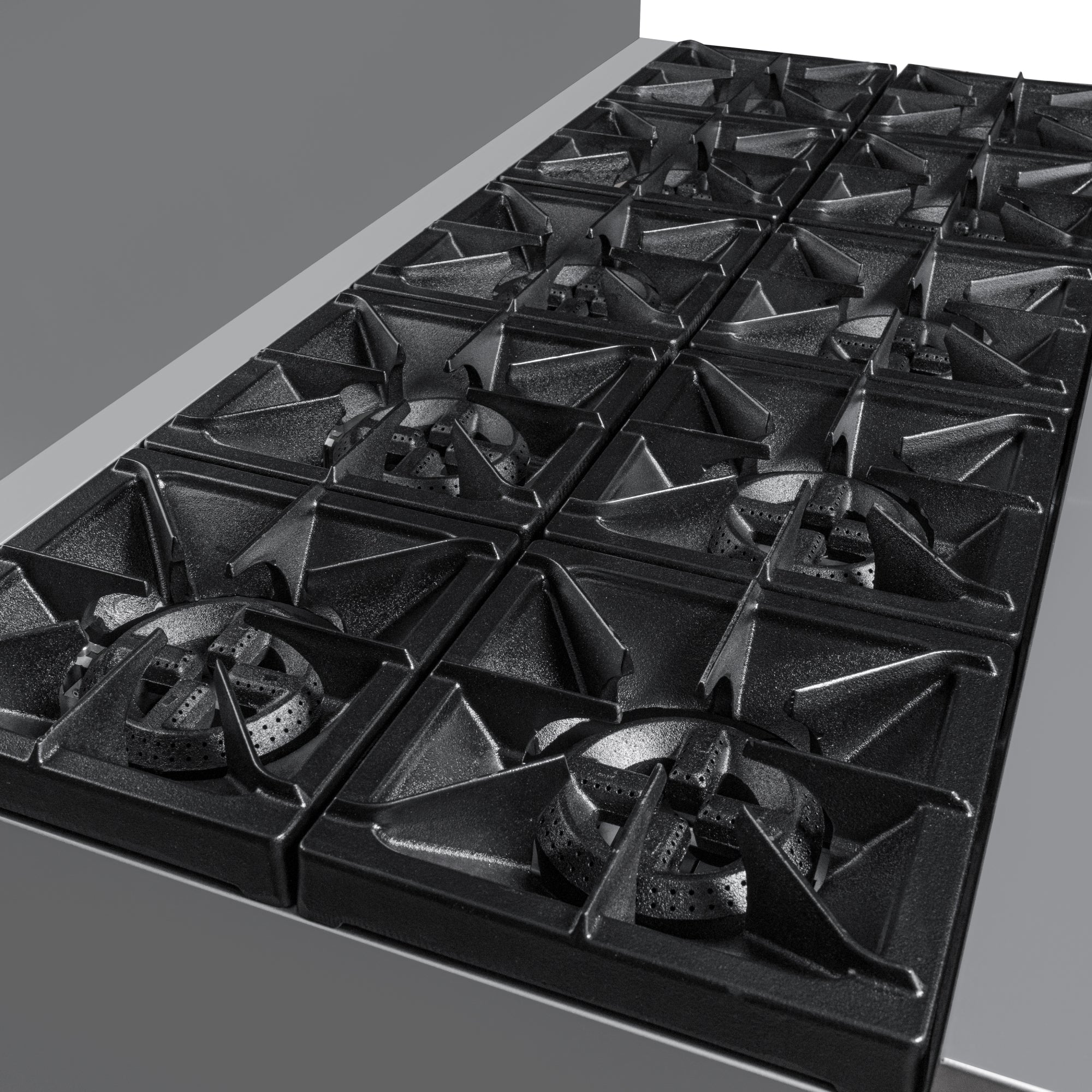Koolmore KM-CR60-LP | 60" Wide 10 Burner Liquid Propane Range w/ Oven