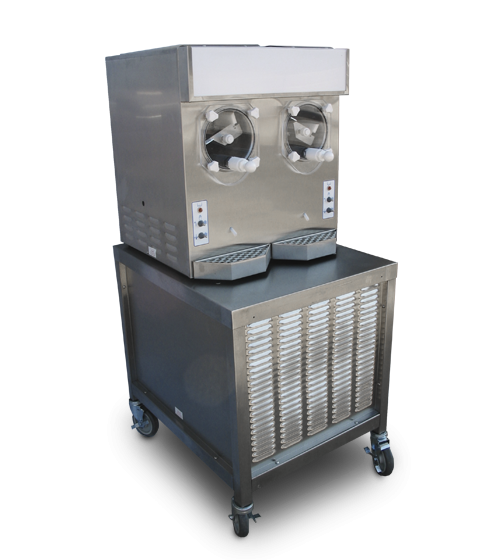 Frosty Factory 215F | 25" Wide 12 Qt. Double Hopper Mobile Frozen Drink Machine