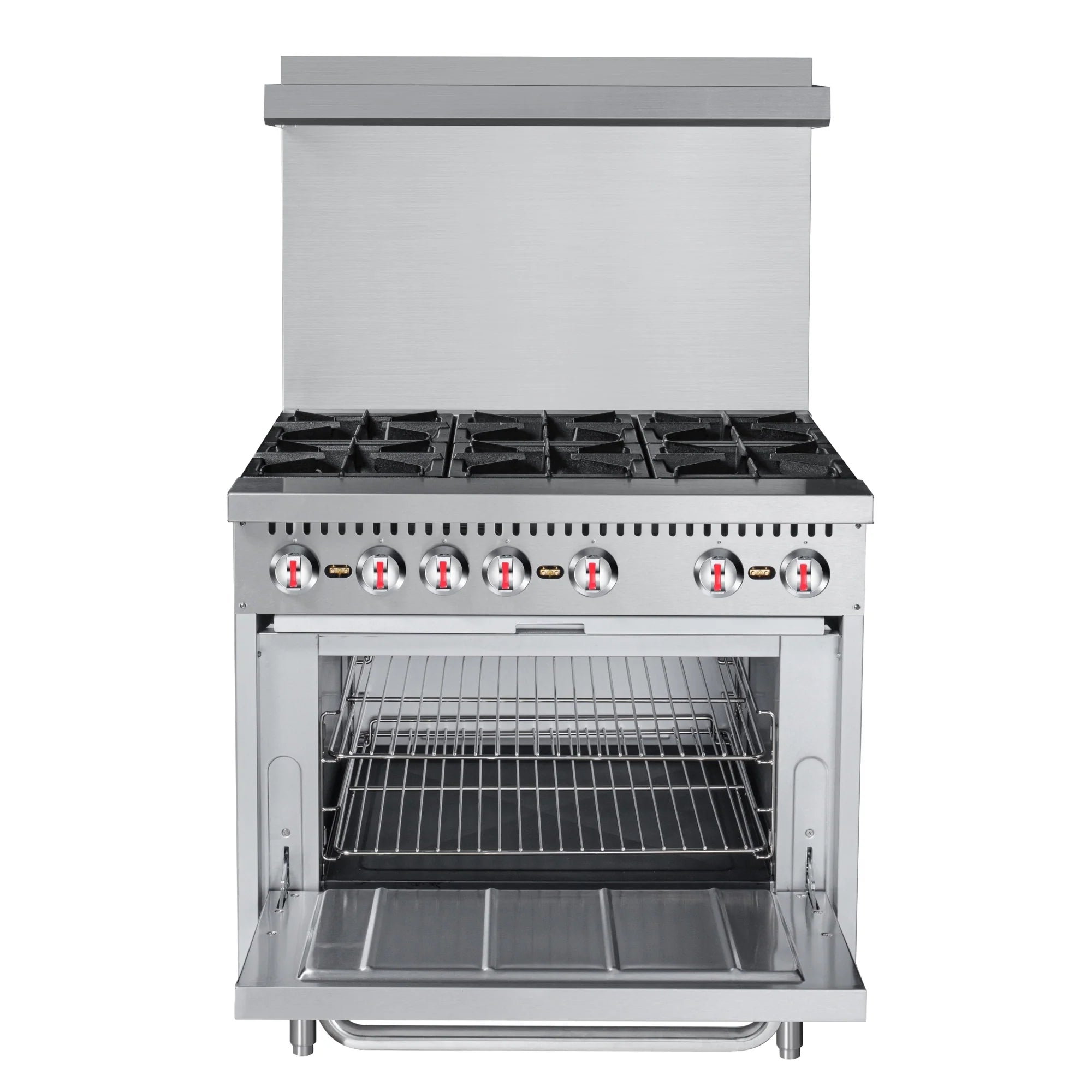 Koolmore KM-CR36-NG | 36" Wide 6 Burner Natural Gas Range