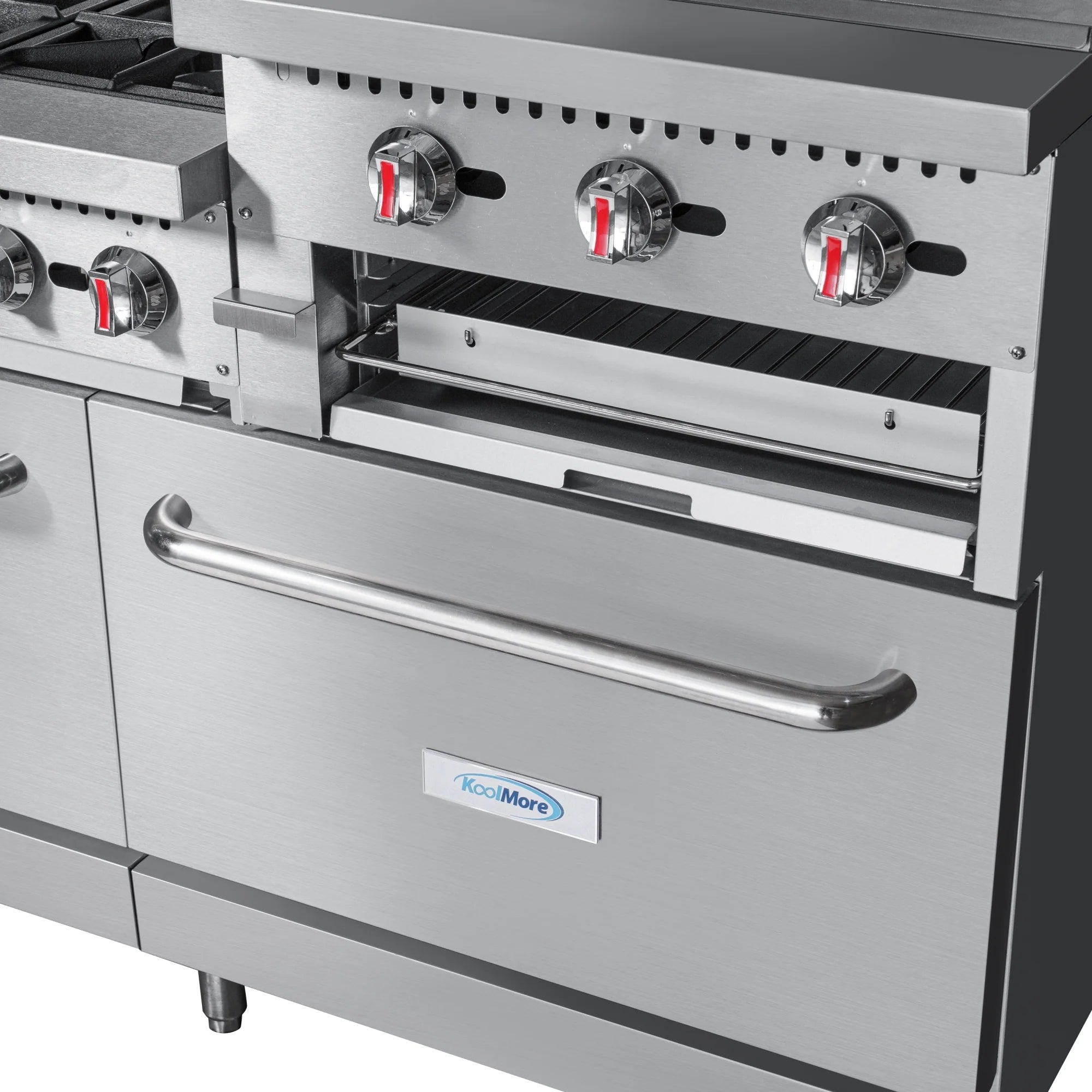 Koolmore KM-CRGB60-NG | 60" Wide Natural Gas Range w/ 24 in. Griddle & Broiler