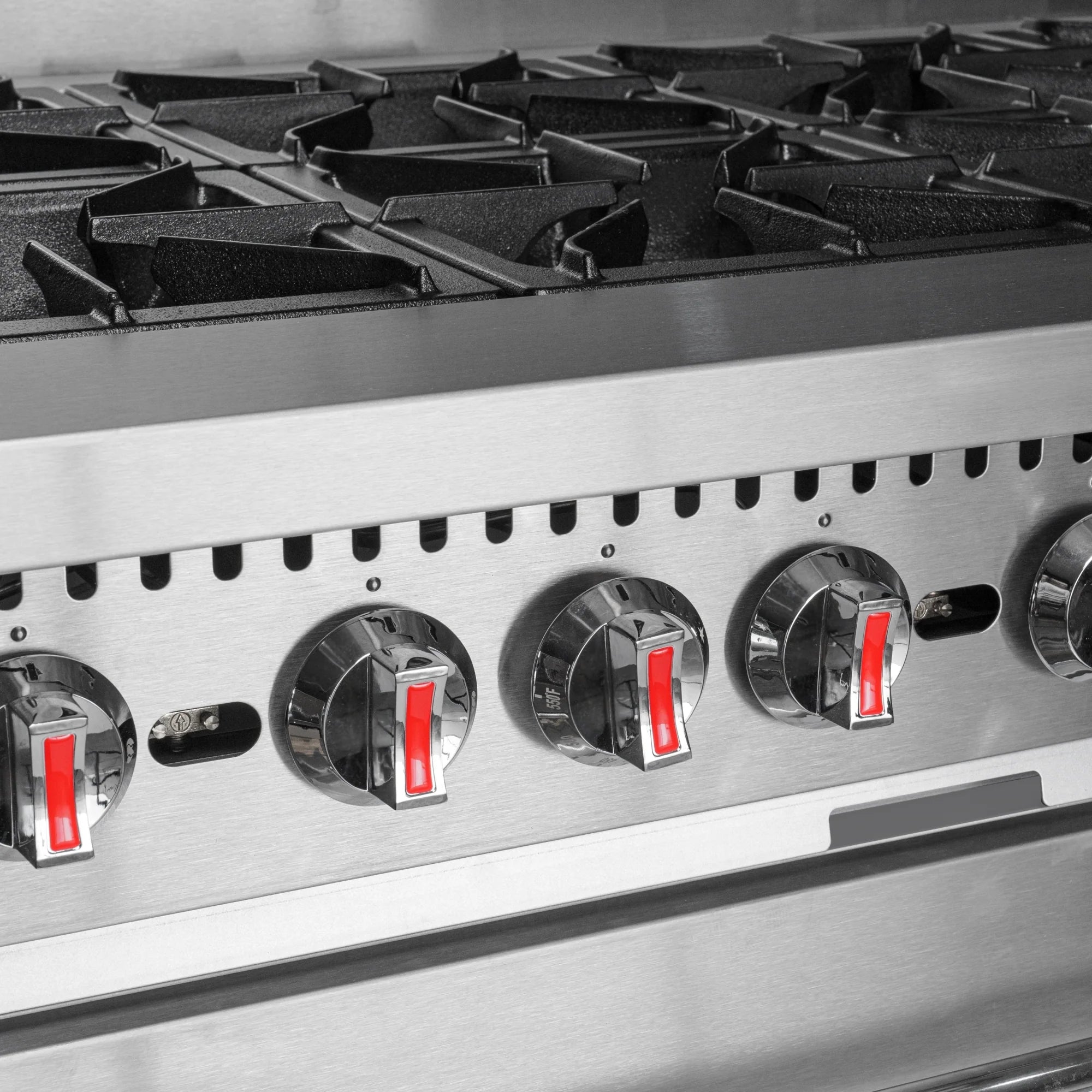 Koolmore KM-CR60-NG | 60" Wide 10 Burner Natural Gas Range w/ Oven