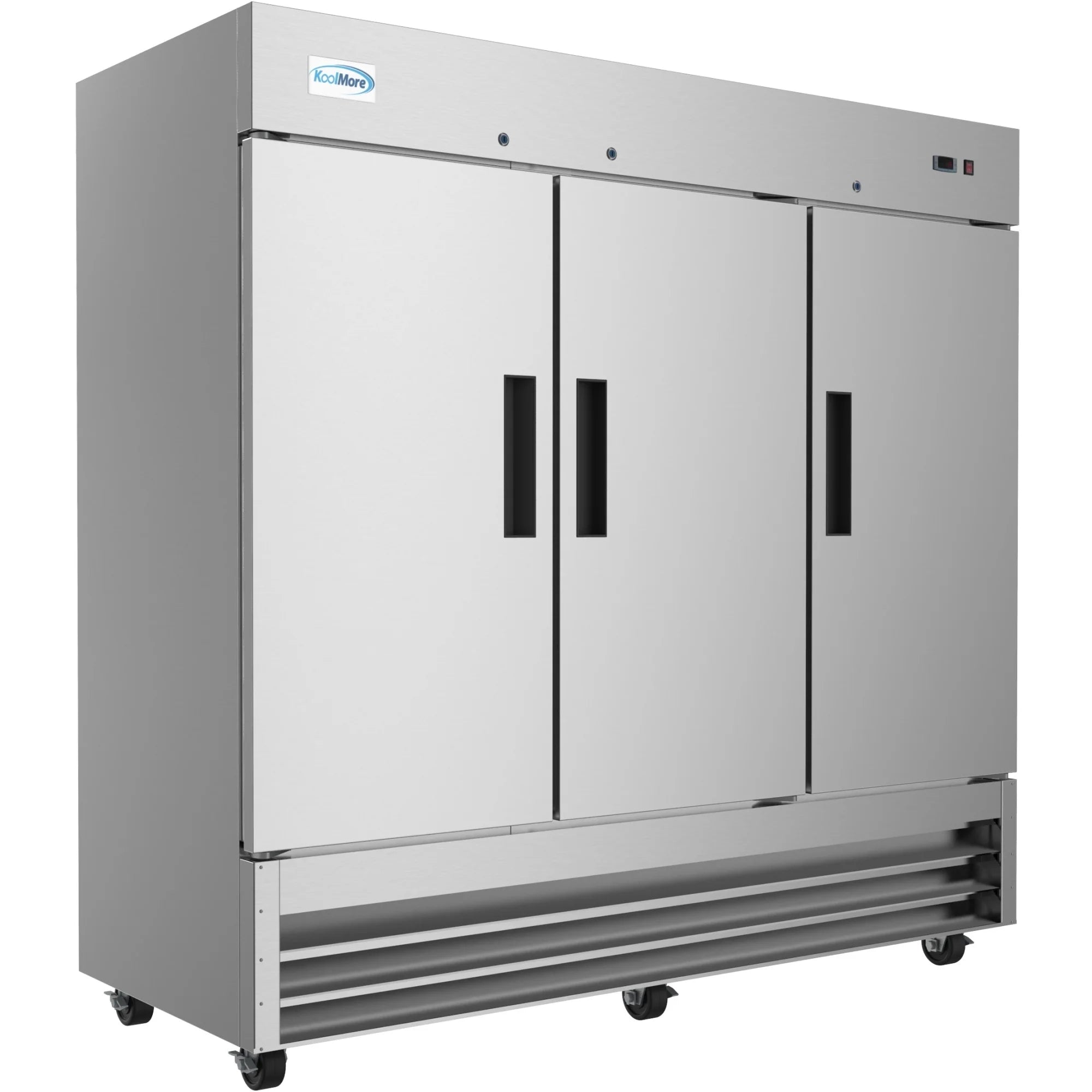 Koolmore RIF-3D-SS | 82" Wide 3 Door Reach-In Freezer