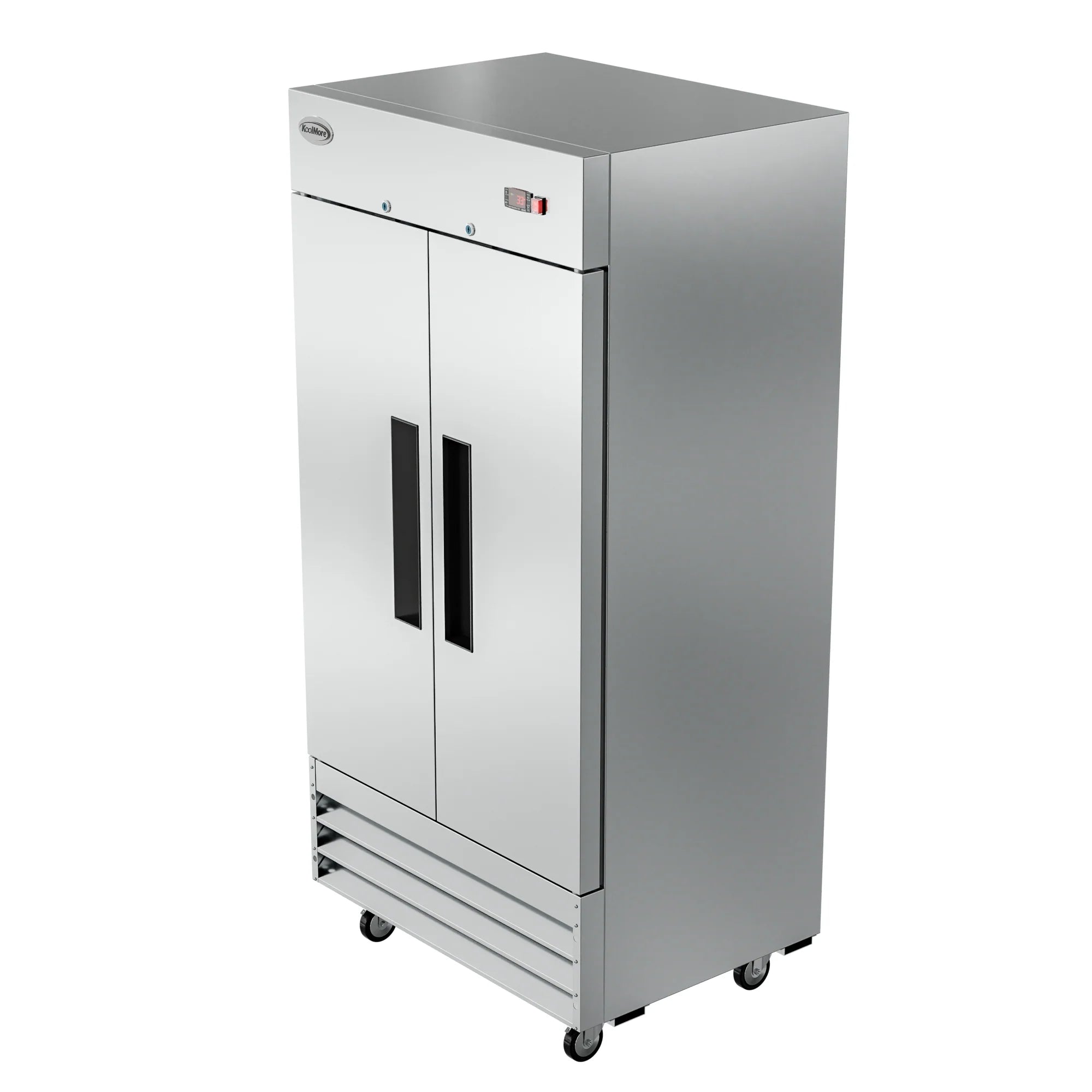 Koolmore RIR-2D-SS35C | 39" Wide 2 Door Reach-In Refrigerator