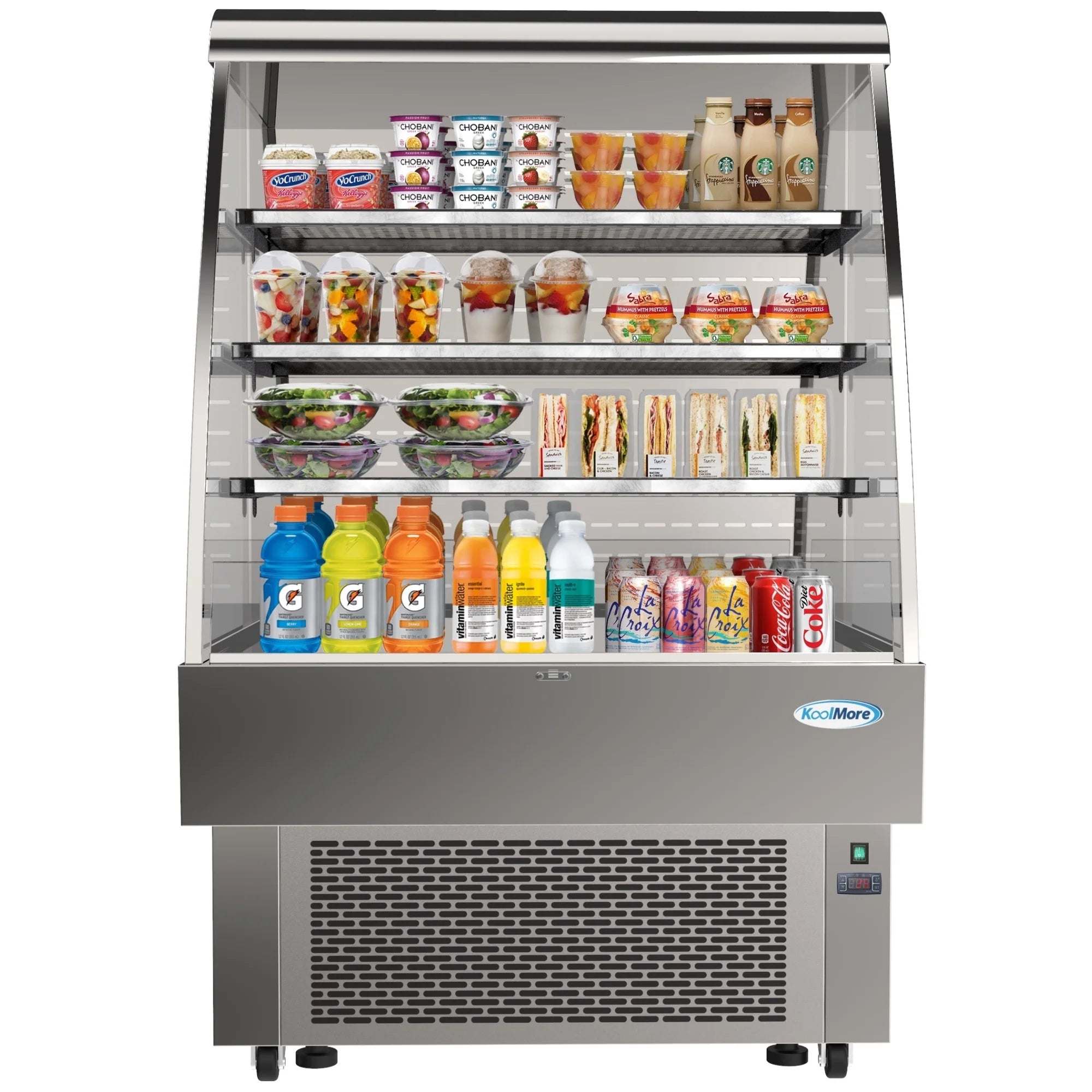Koolmore CDA-13C | 35" Wide Open Air Merchandiser Refrigerator