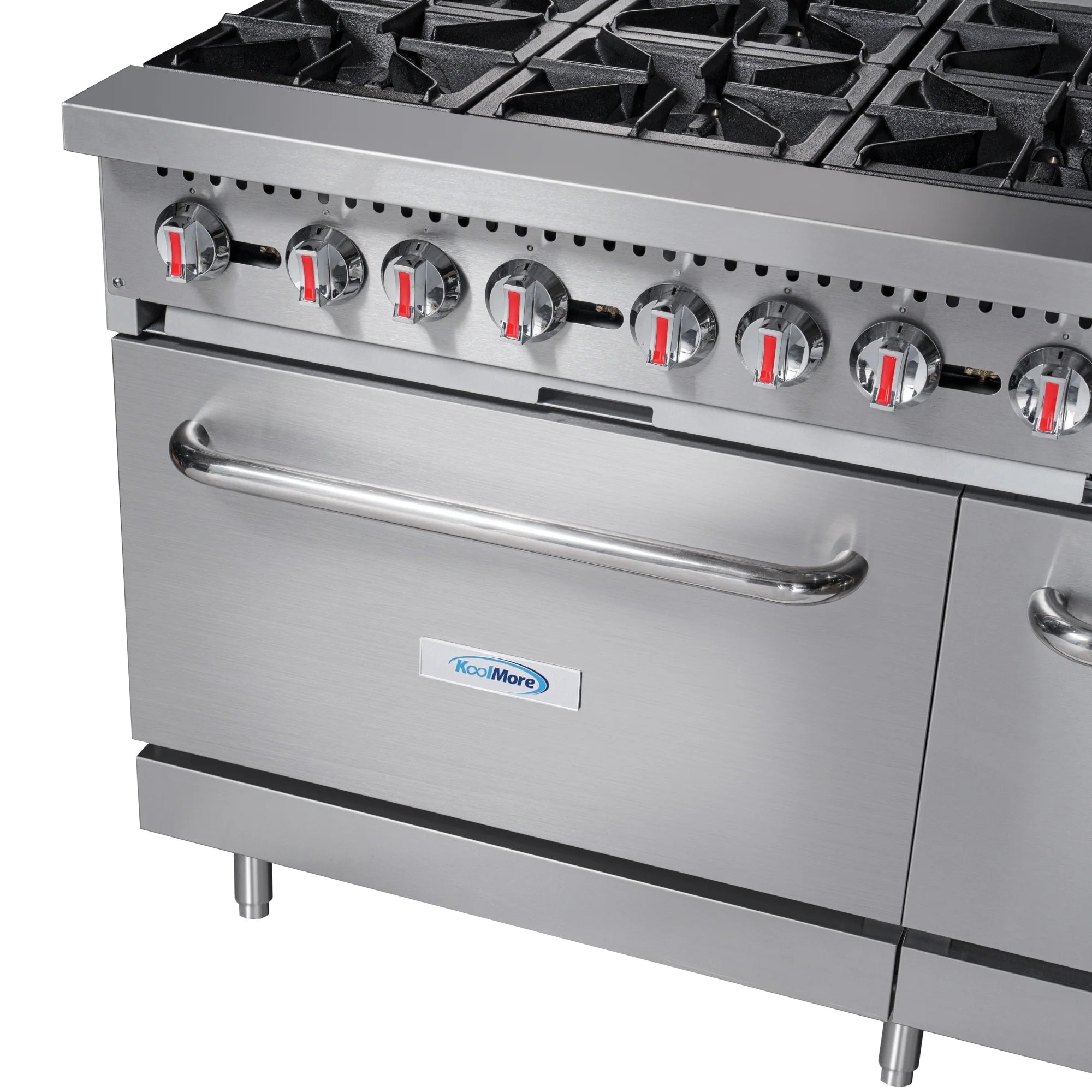 Koolmore KM-CRG60-LP | 60" Wide 6 Burner Liquid Propane Range w/ 24 in. Griddle
