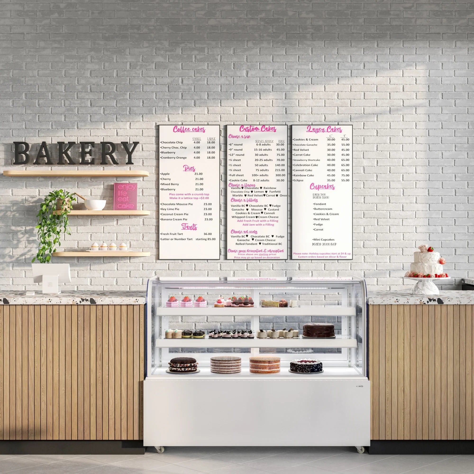 Koolmore KM-CDHF-17C | 60" Wide Refrigerated Bakery Display Case