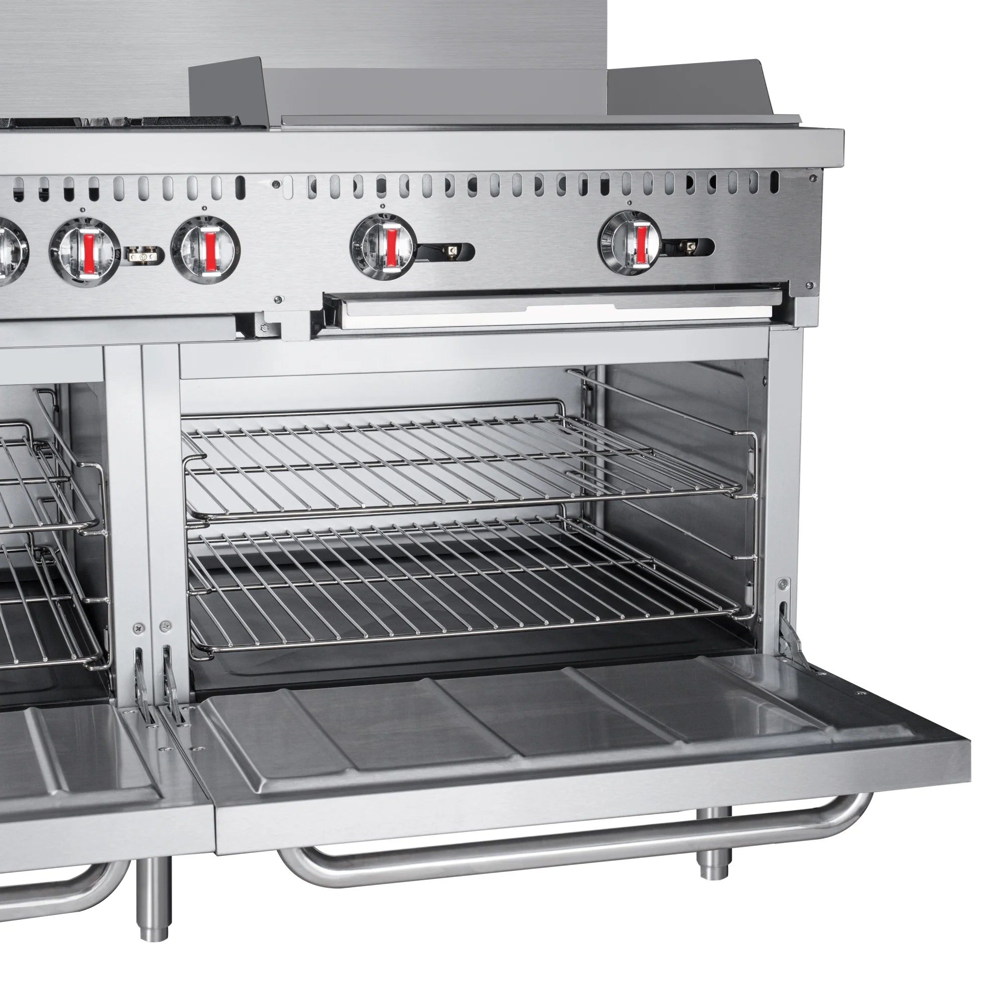 Koolmore KM-CRG60-NG | 60" Wide 6 Burner Natural Gas Range w/ 24 in. Griddle