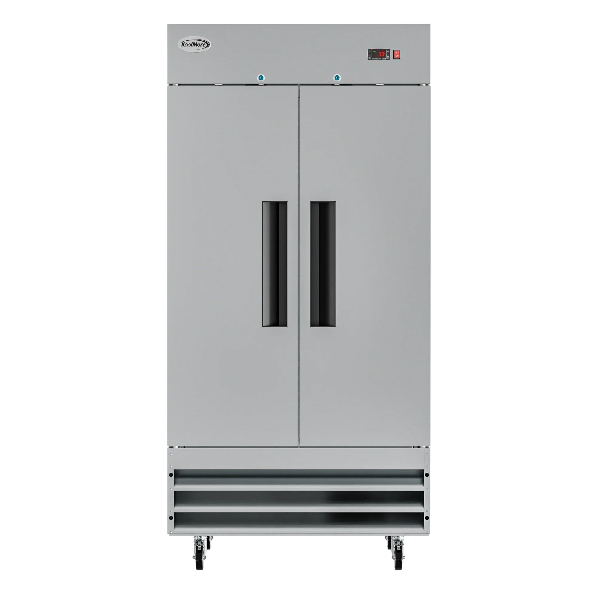 Koolmore RIR-2D-SS35C | 39" Wide 2 Door Reach-In Refrigerator