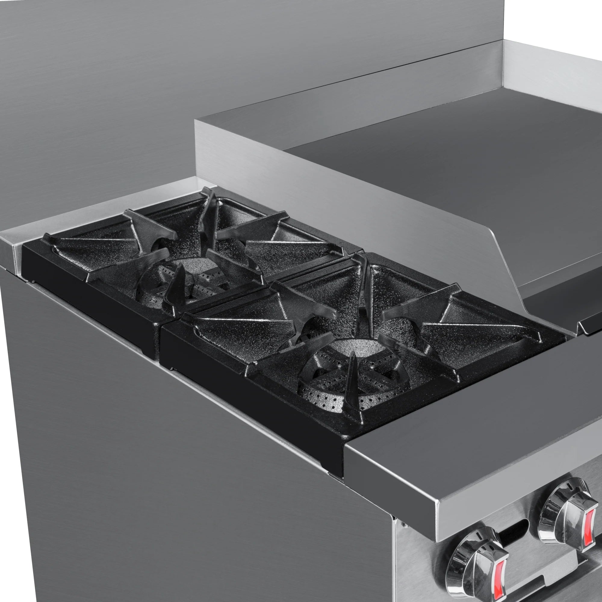 Koolmore KM-CRG36-NG | 36" Wide 2 Burner Natural Gas Range w/ 24 in. Griddle