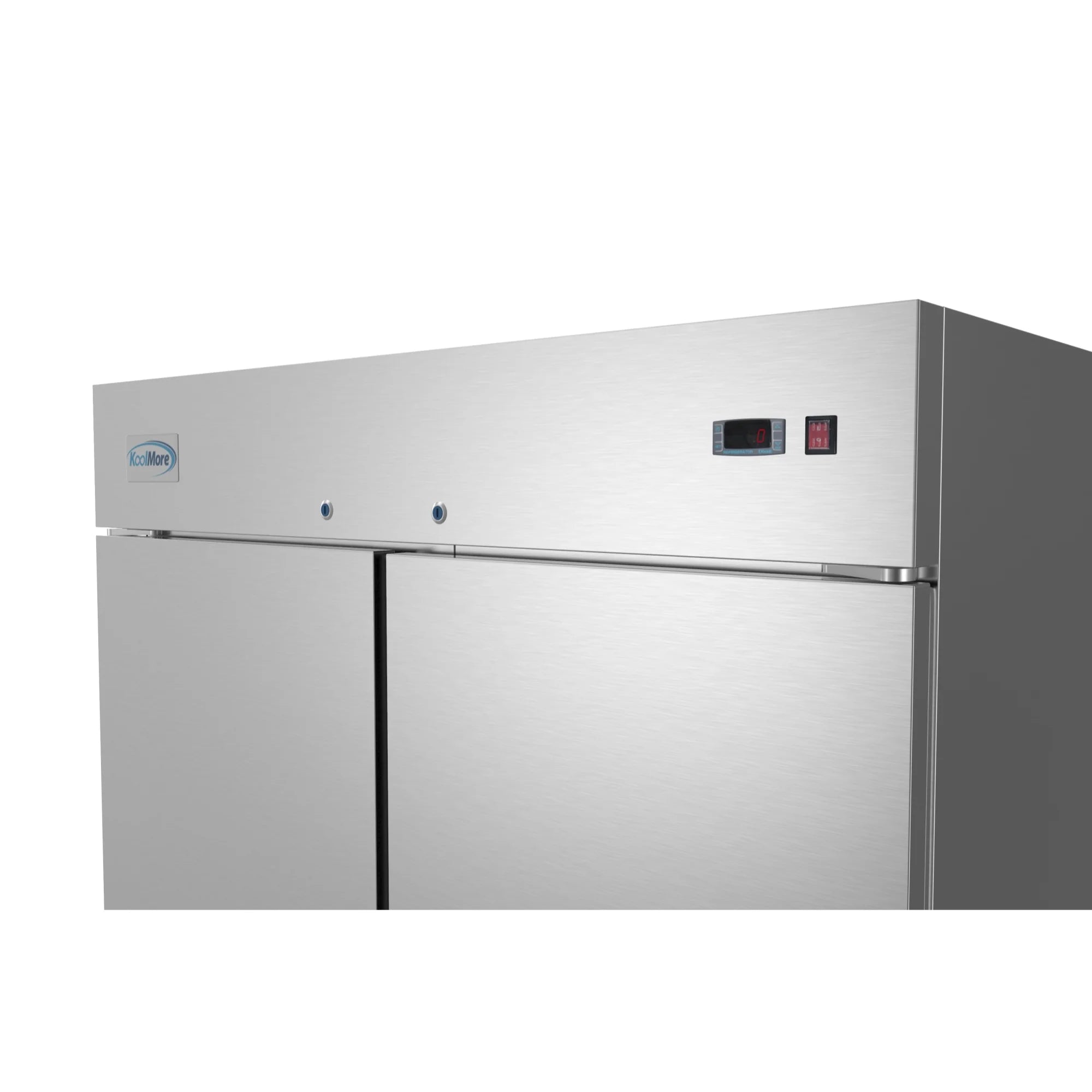 Koolmore RIF-2D-SS | 54" Wide 2 Door Reach-In Freezer