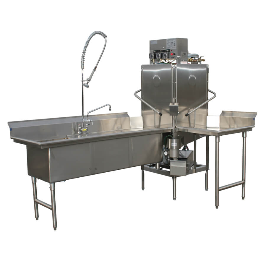 American Dish Service AFB-Bakery | 34" Wide Low Temp Single Rack Pass-Thru Warewasher