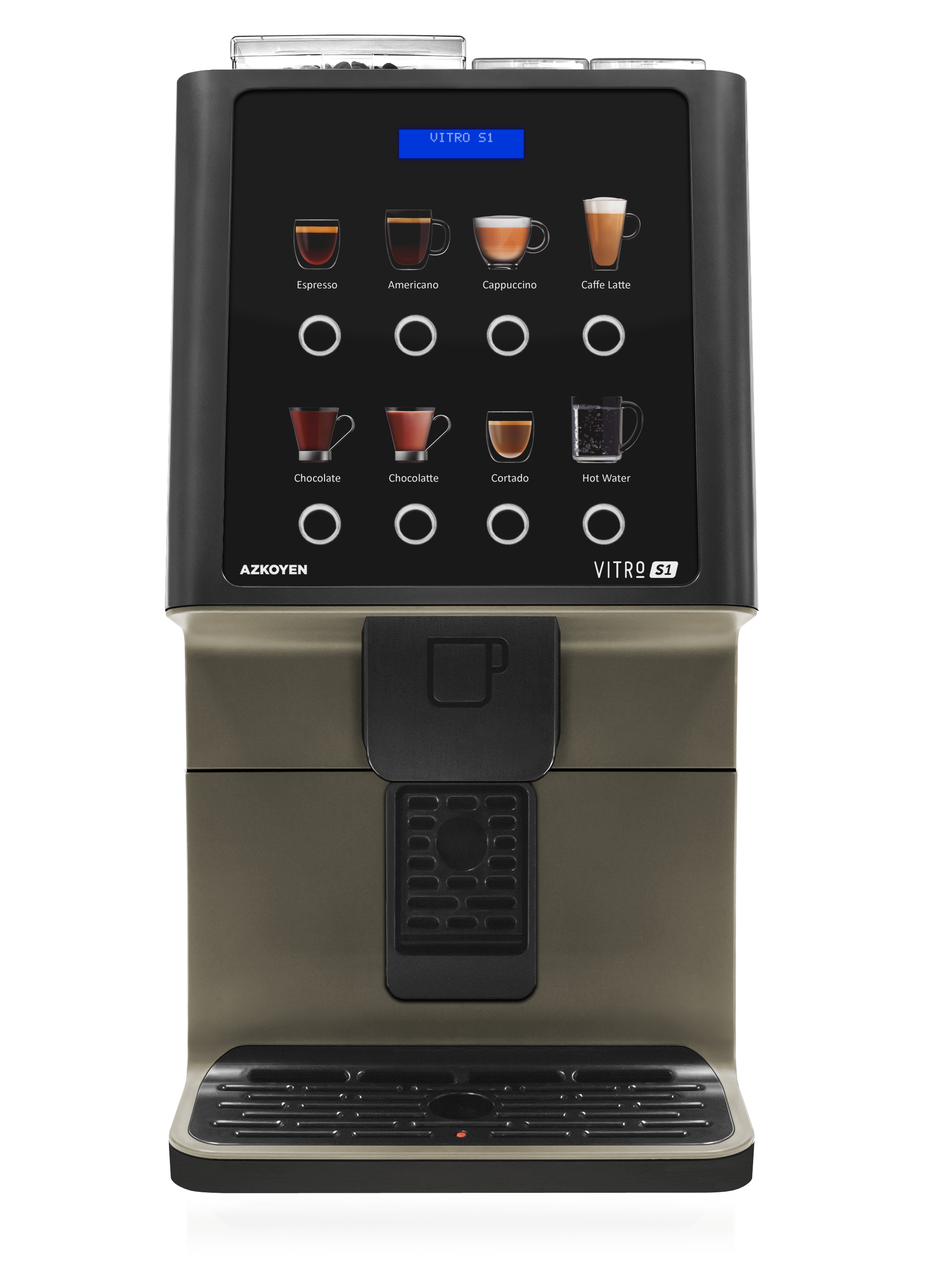 Azkoyen Vitro S1 Single Bean Hopper Super Automatic Espresso Machine