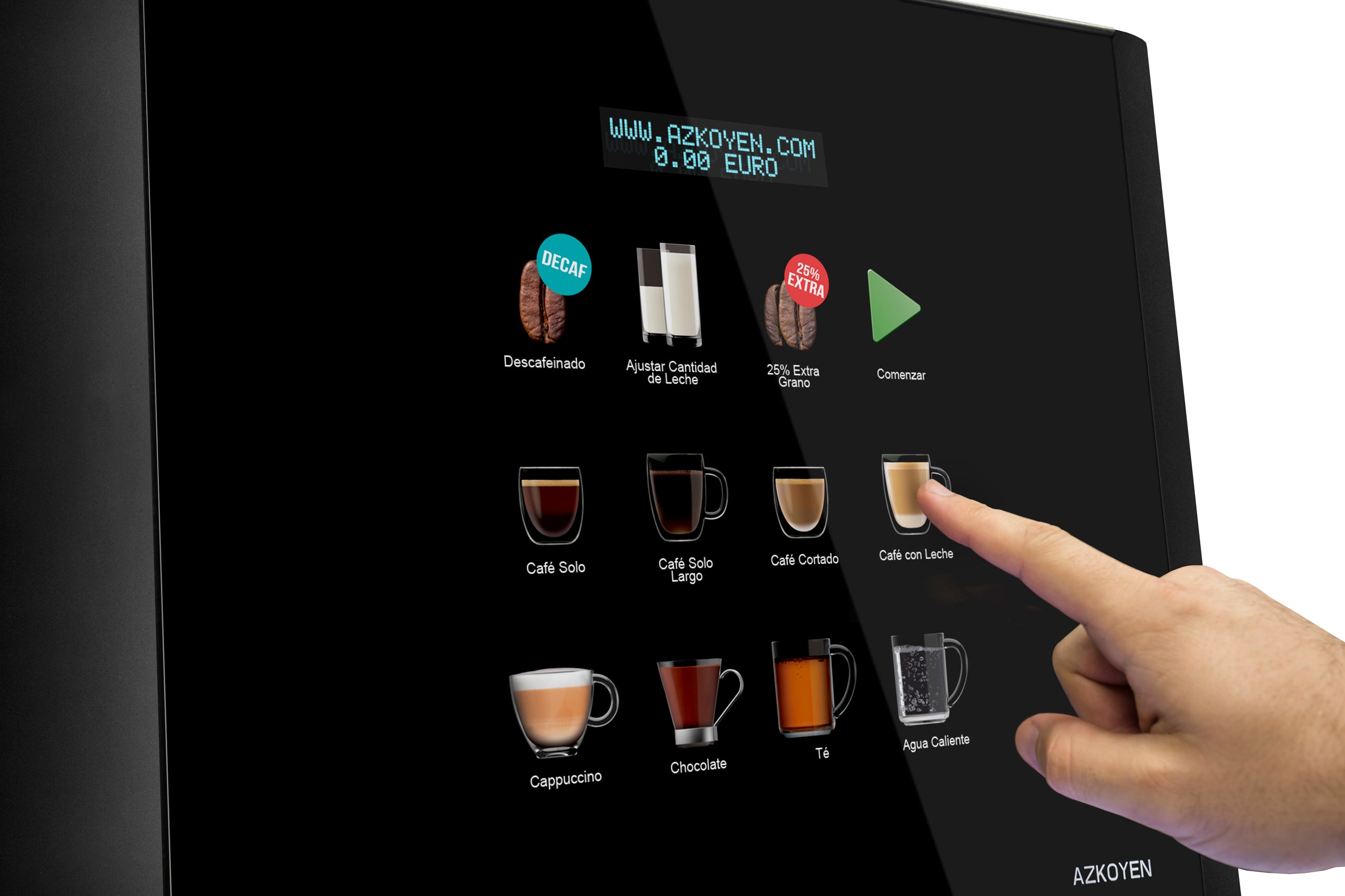 Azkoyen Vitro S5 Single Bean Hopper Super Automatic Espresso Machine