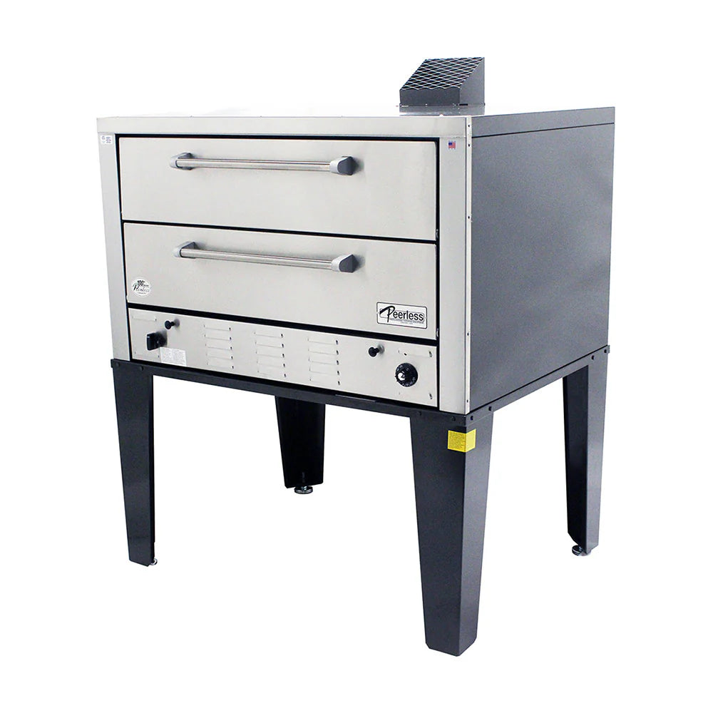 Peerless CW61P | 42" Wide Two-Deck Gas Pizza Deck Oven