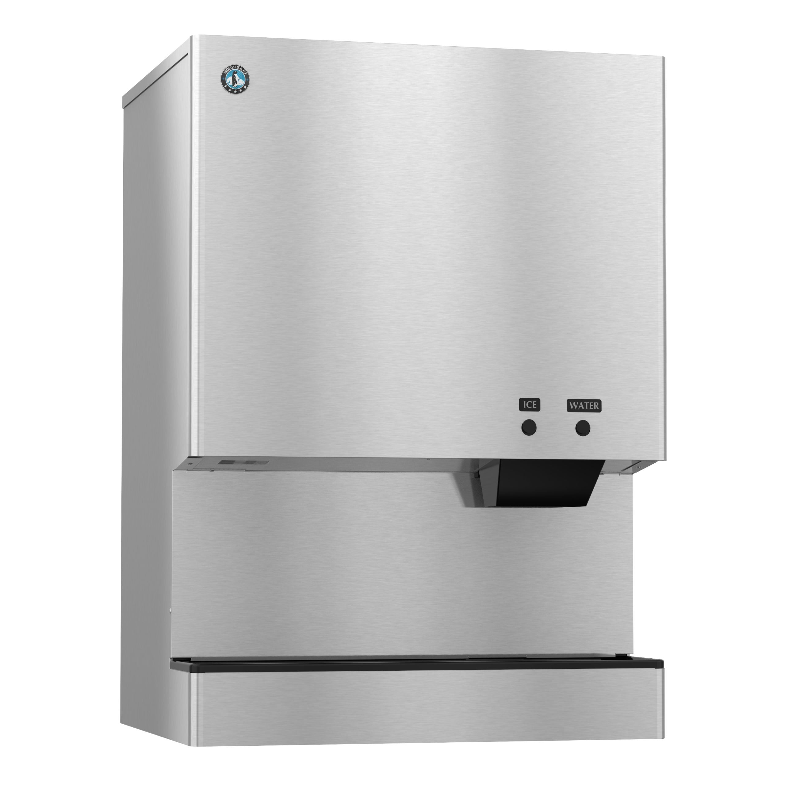 Hoshizaki DCM-751BWH | 34" Wide Water-Cooled Small Cubelet Ice & Water Dispenser w/ Built-In Storage Bin