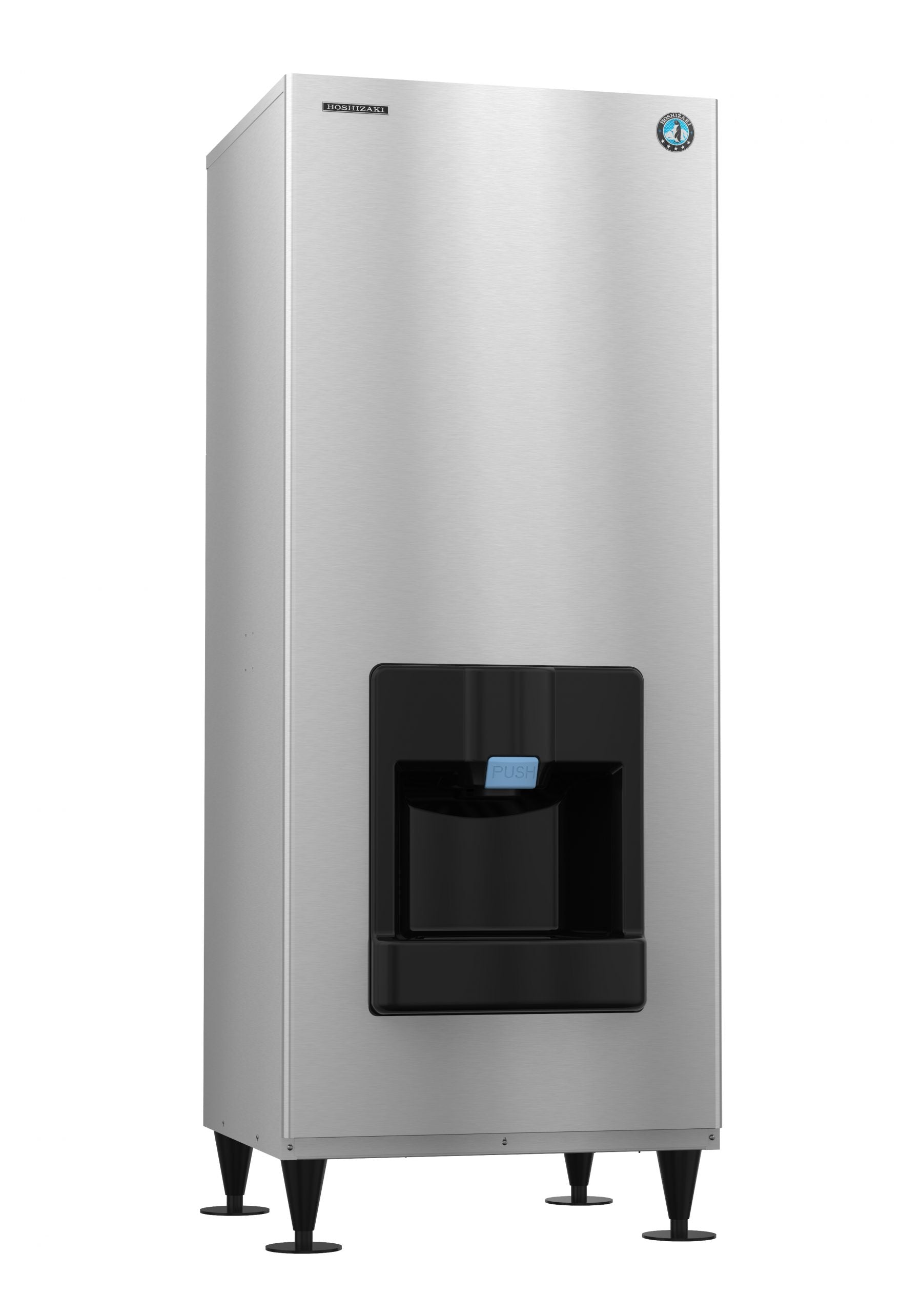 Hoshizaki DKM-500BWJ | 30" Wide Water-Cooled Crescent Cuber Ice Maker w/ Built-In Storage Bin
