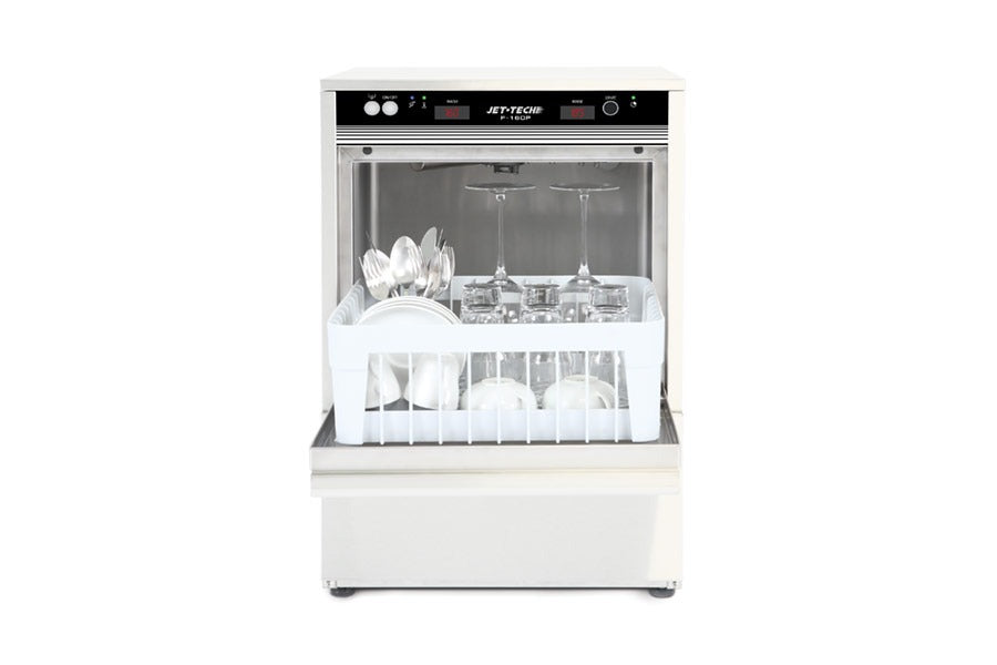 Jet-Tech F-16DP | 3 Gal Capacity High Temp Undercounter Dishwasher