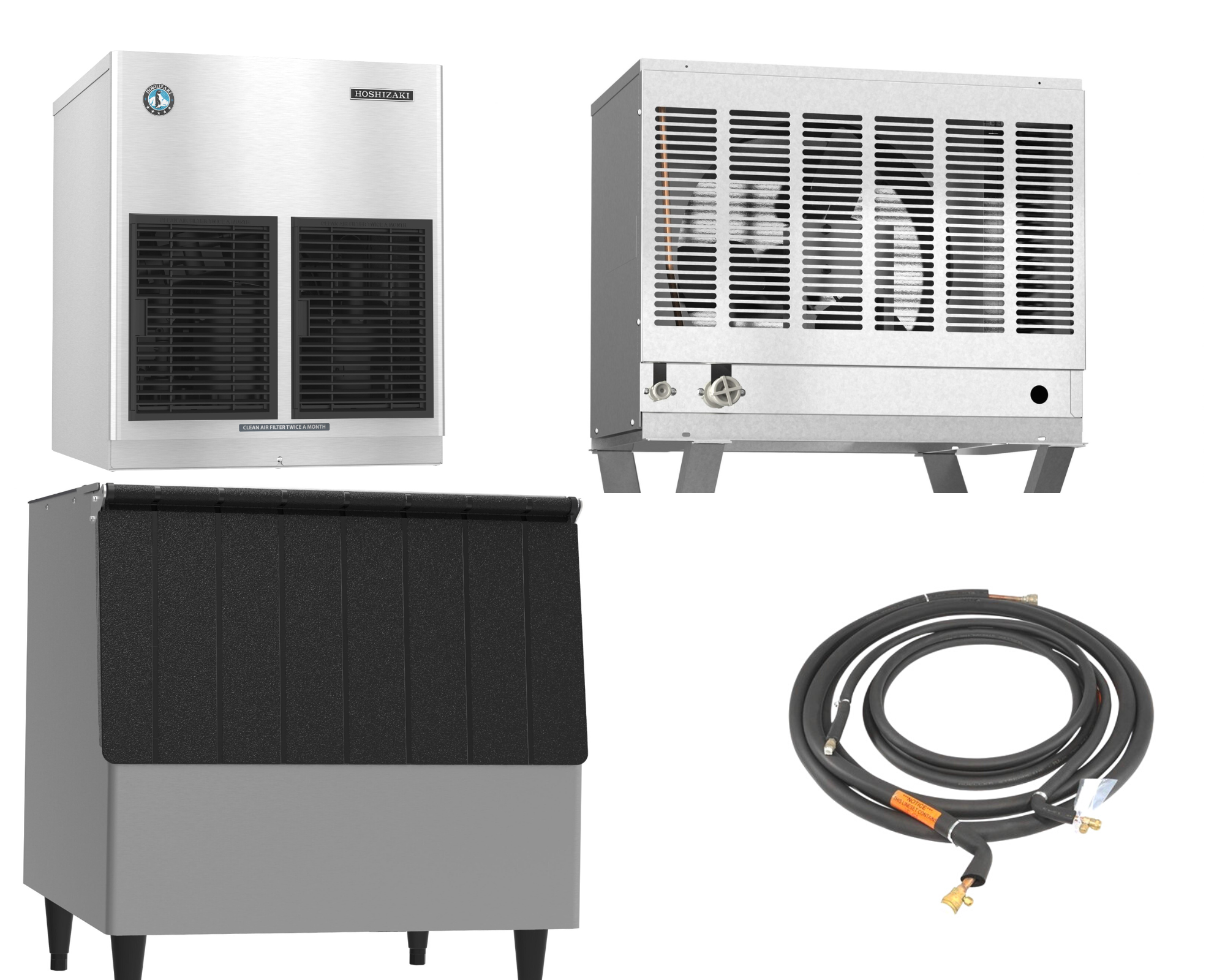 Hoshizaki Bundle - FD-650MRJZ-C Remote Cooled Cubelet Ice Maker | URC-