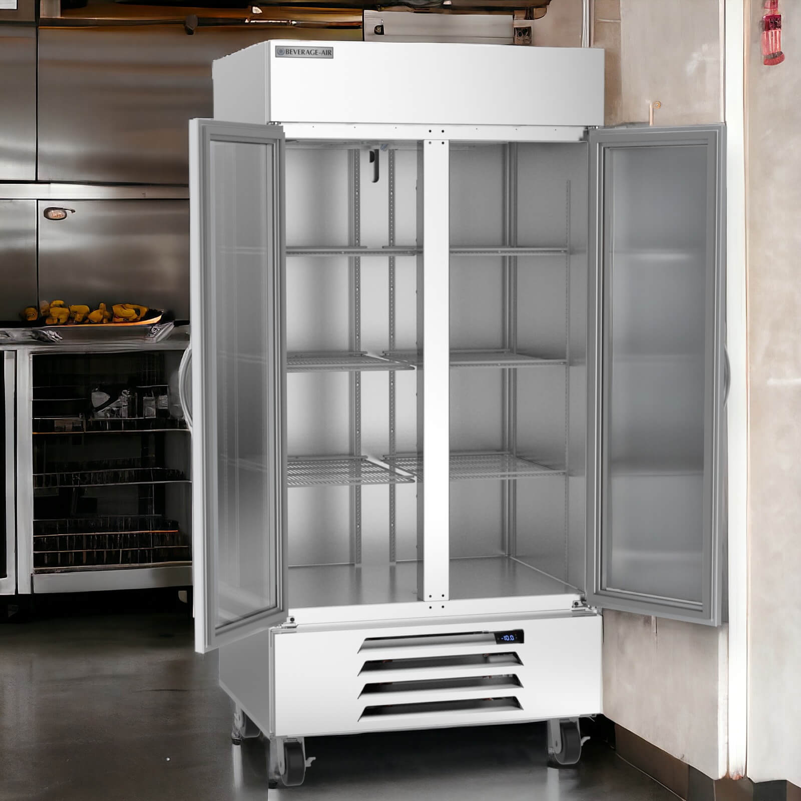 Beverage Air HBF35HC-1-G | 40" Wide 2 Glass Door Bottom Mount Reach-In Freezer Horizon Series