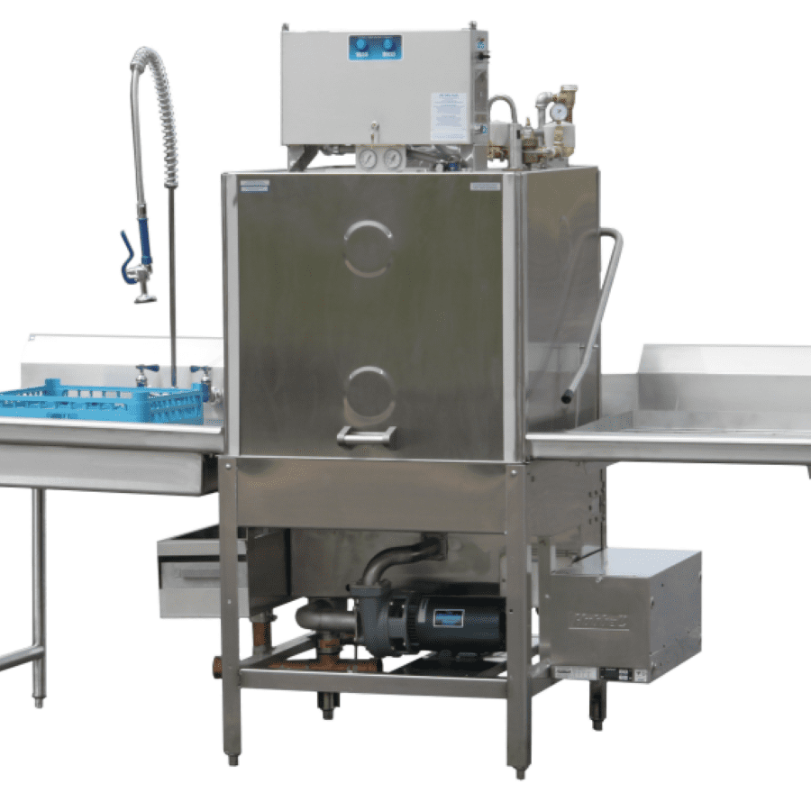 American Dish Service HT-34 | 48" Wide High Temp Single Rack Pass-Thru Panwasher