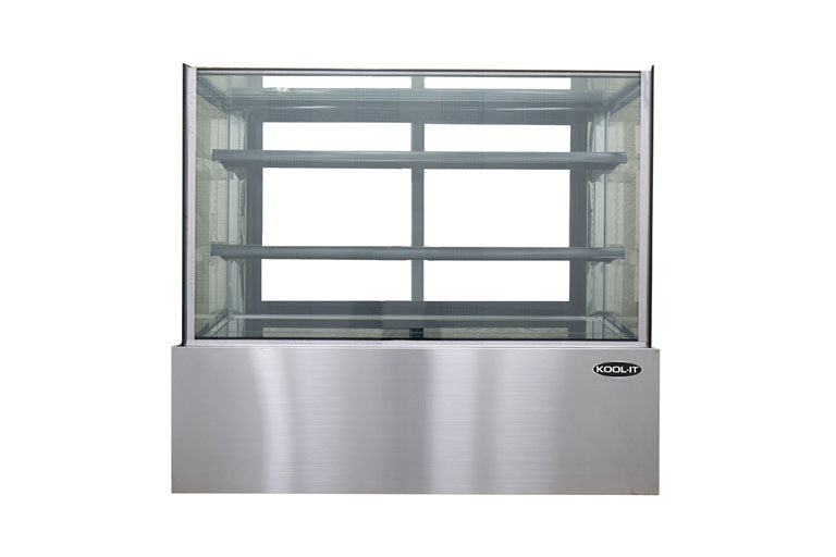 Kool-It KBF-36D | 35" Wide Flat Glass Non-Refrigerated Dry Display Case