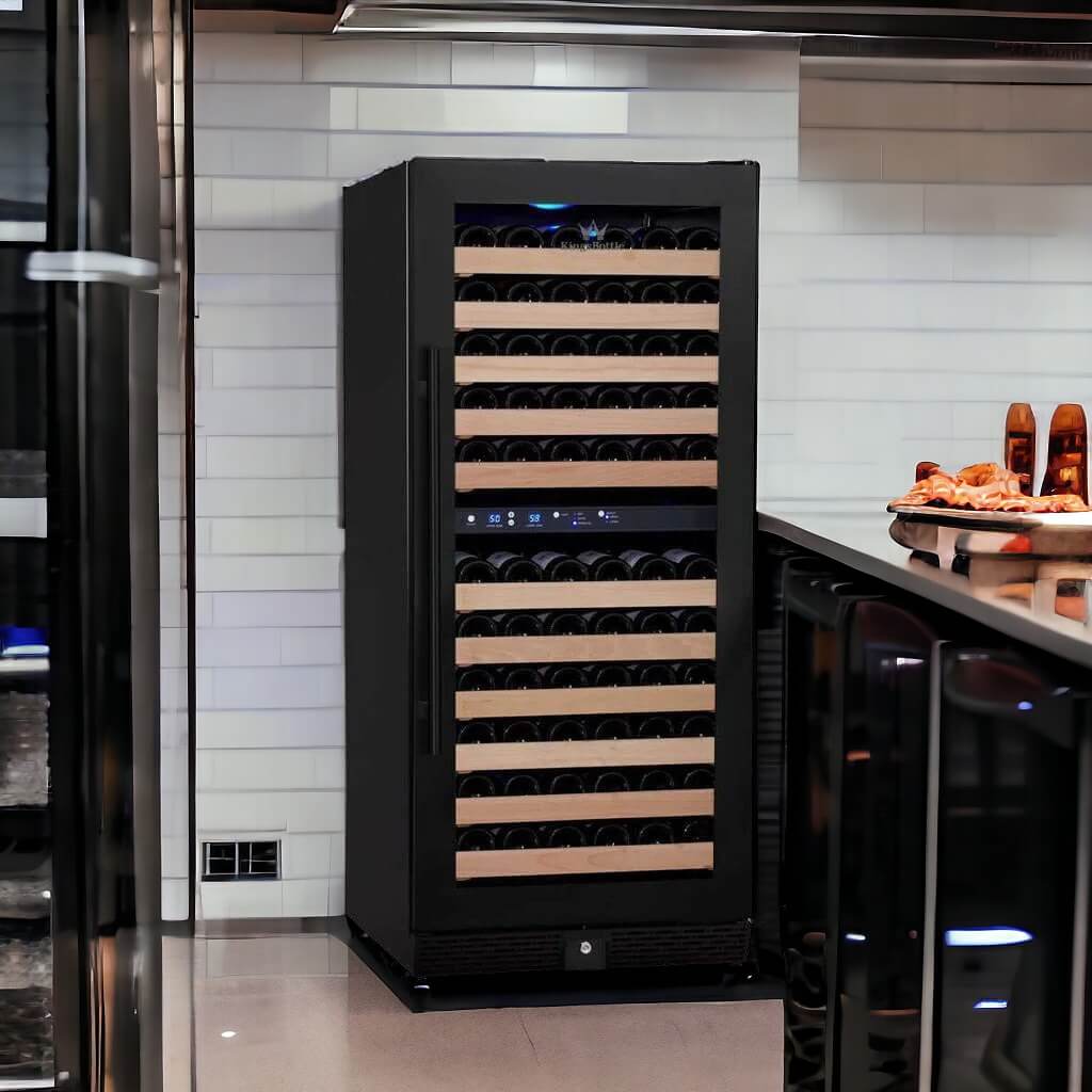 KingsBottle | 24" Wide Dual Zone 100 Bottle Wine Fridge