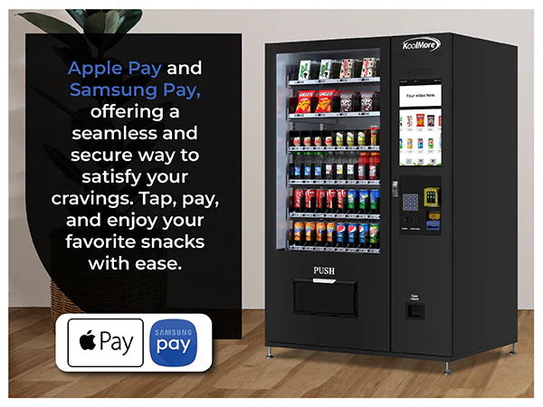 Koolmore KM-VMRT-50-BR | Touch Screen 60 Slots Refrigerated Vending Machine w/ Bill Acceptor