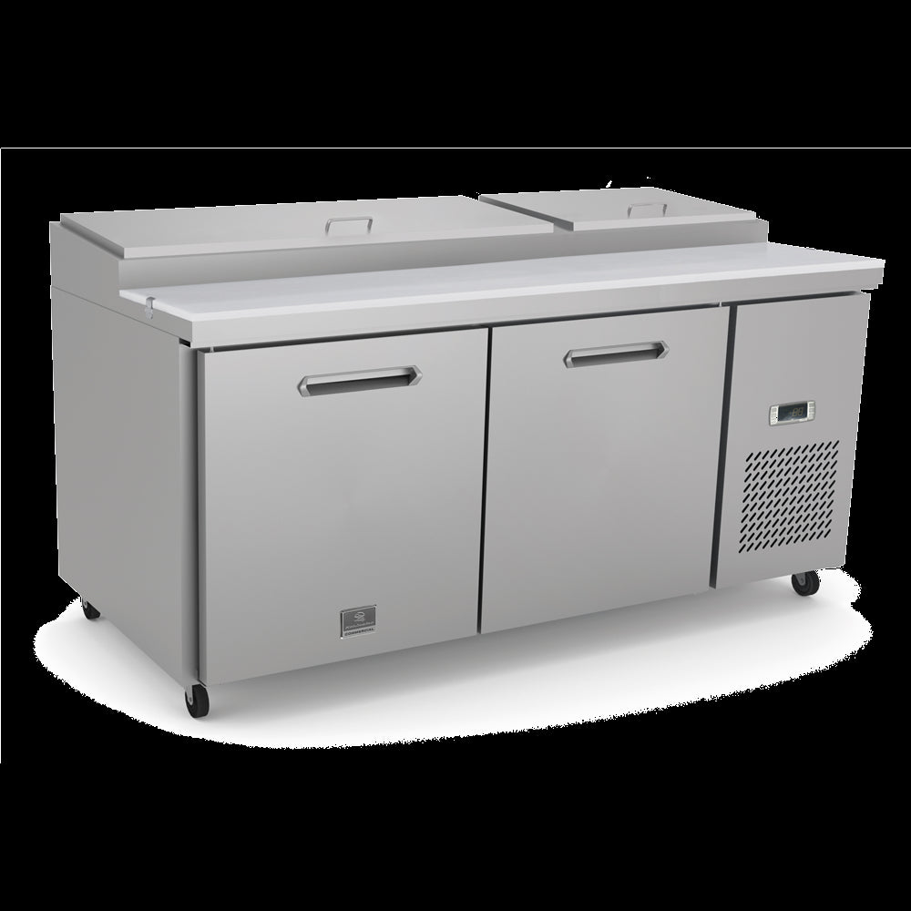 Kelvinator KCHPT72.9 | 71" Wide 2 Door Pizza Prep Table