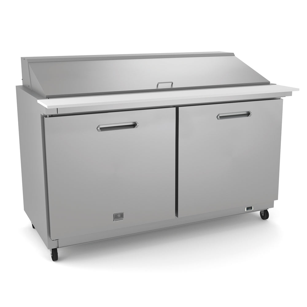Kelvinator KCHMT60.24 | 60" Wide 2 Door Mega Top Sandwich/Pizza Prep Table