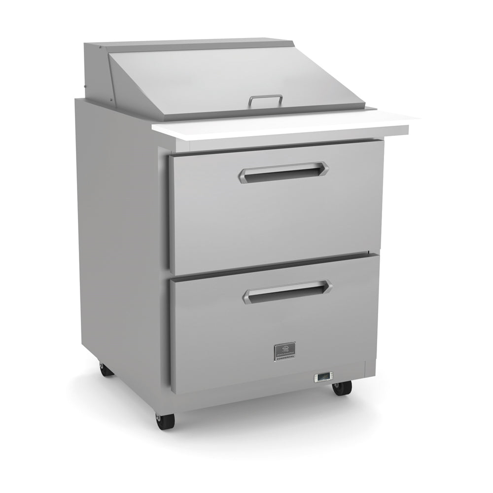 Kelvinator KCHMT29.12.2D | 29" Wide 2 Drawer Mega Top Sandwich/Pizza Prep Table