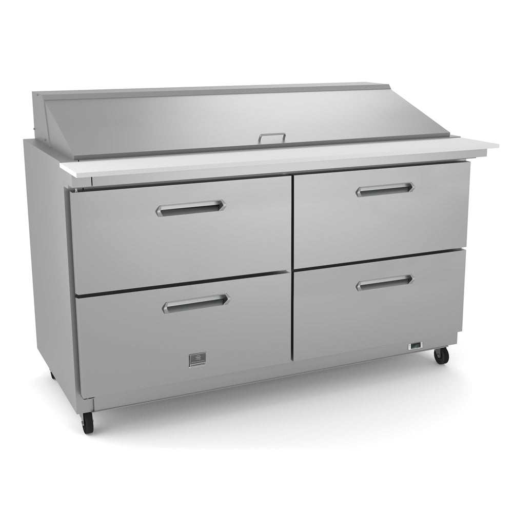 Kelvinator KCHMT60.24.2D | 61" Wide 4 Drawer Mega Top Sandwich/Pizza Prep Table