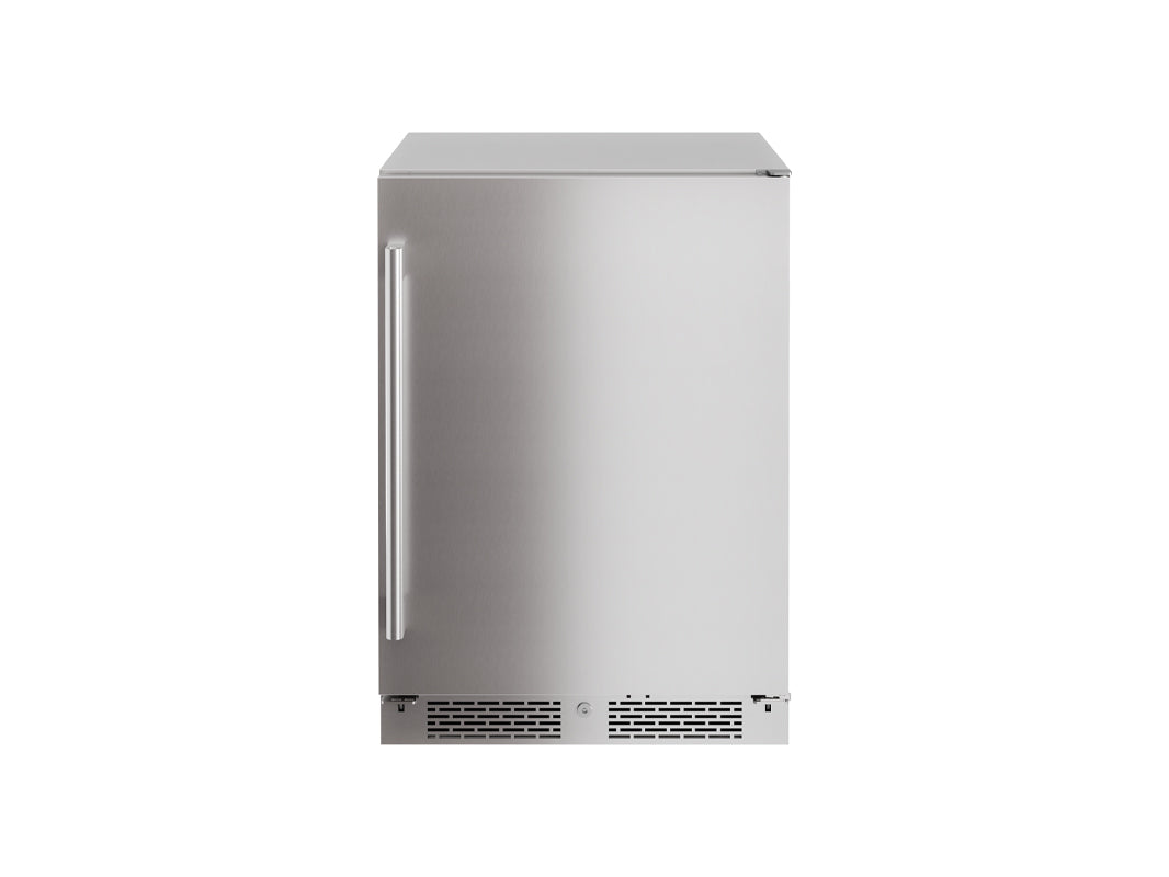 Zephyr PRB24C01AS-OD | 24" Wide Single Zone Outdoor 112 Can/7 Bottle Beverage Fridge