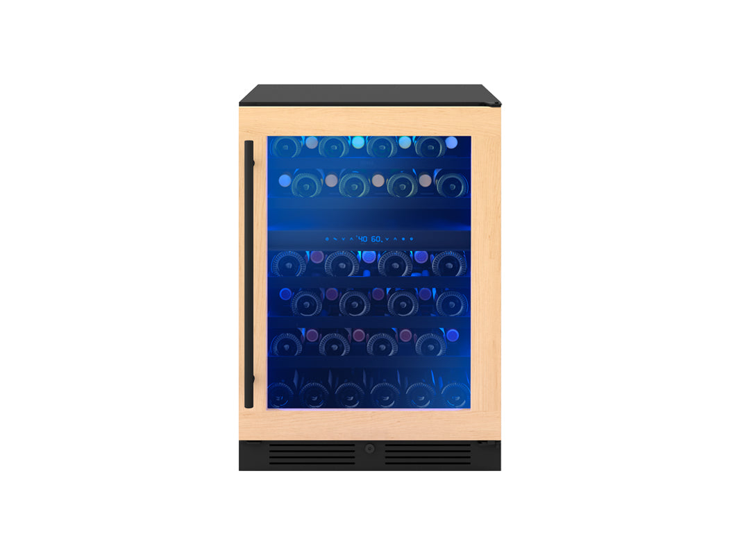 Zephyr PRW24C02CPG | 24" Wide Dual Zone Panel Ready 45 Bottle Wine Fridge
