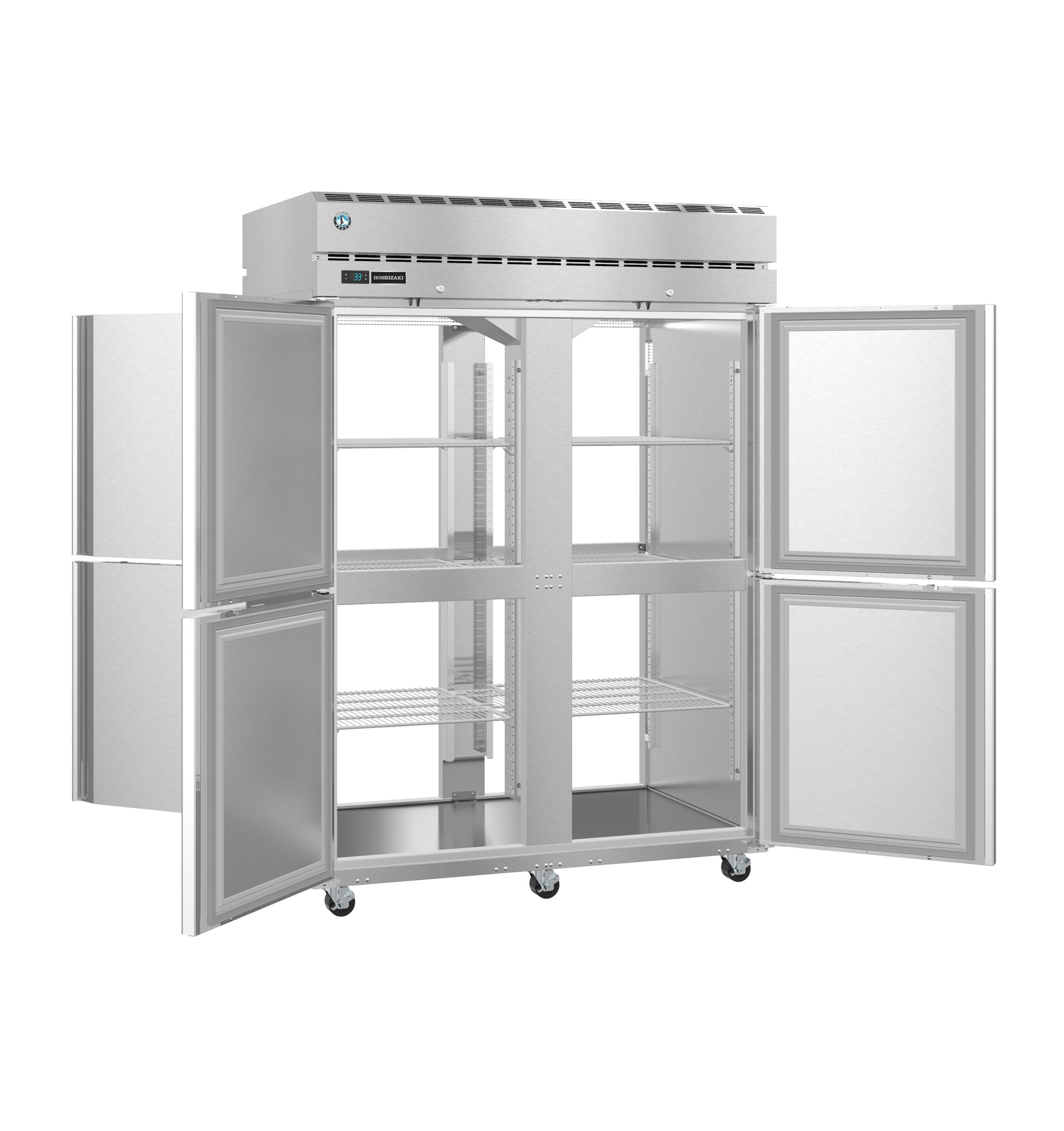 Hoshizaki PT2A-HS-HS | 55" Wide 8 Door Top Mount Pass-Thru Refrigerator