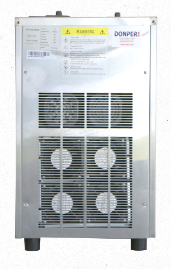 Donper D250 | 16" Wide Countertop Dual Flavor Self-Contained Soft Serve Machine w/ Twist