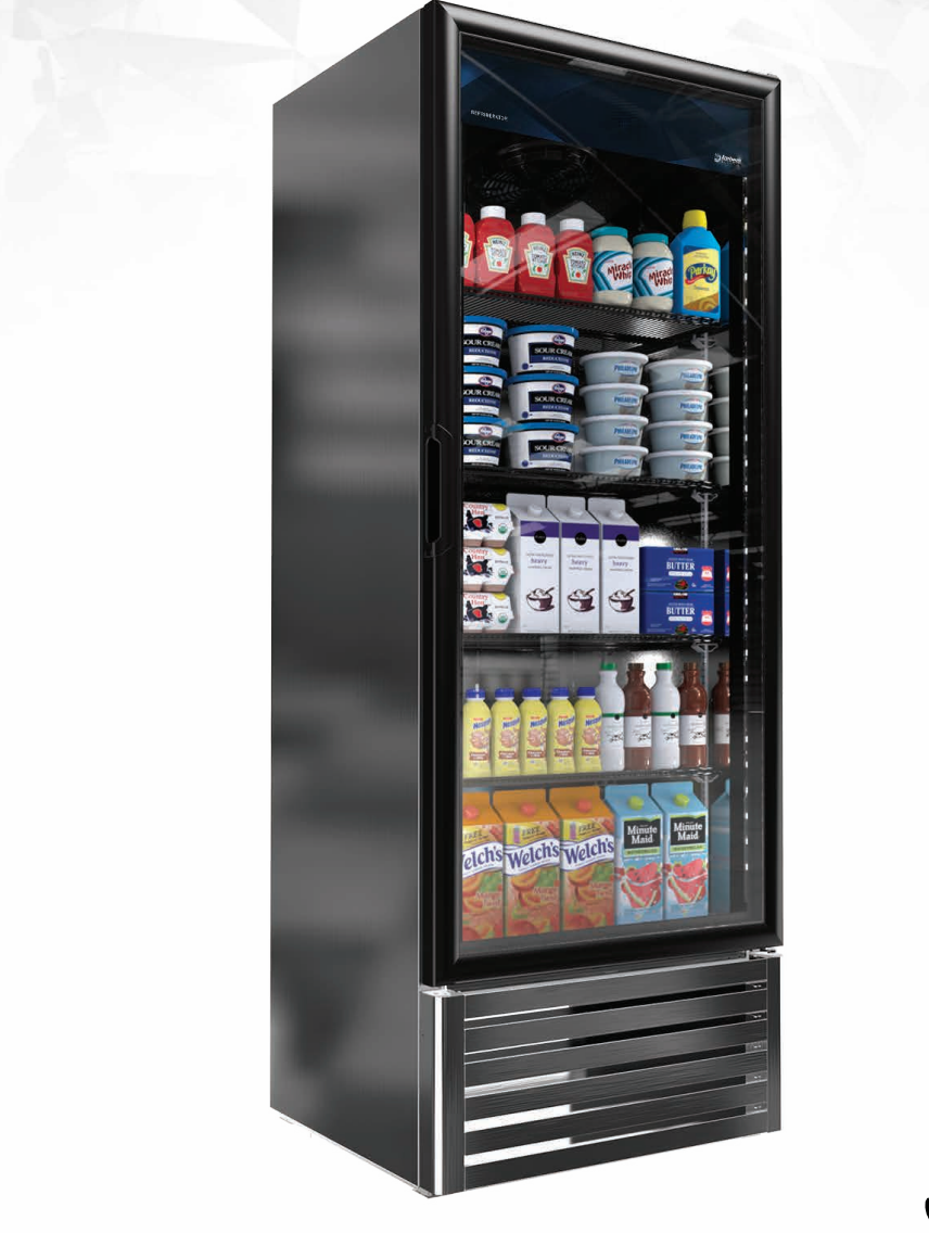 Imbera G319 HC SS | 30" Wide 1 Swing Door Stainless Steel Bottom Mount Merchandiser Refrigerator