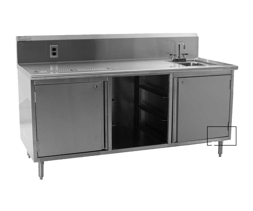 Eagle Group | Spec-Master Rolled Front Edge Beverage Counter w/ Sink