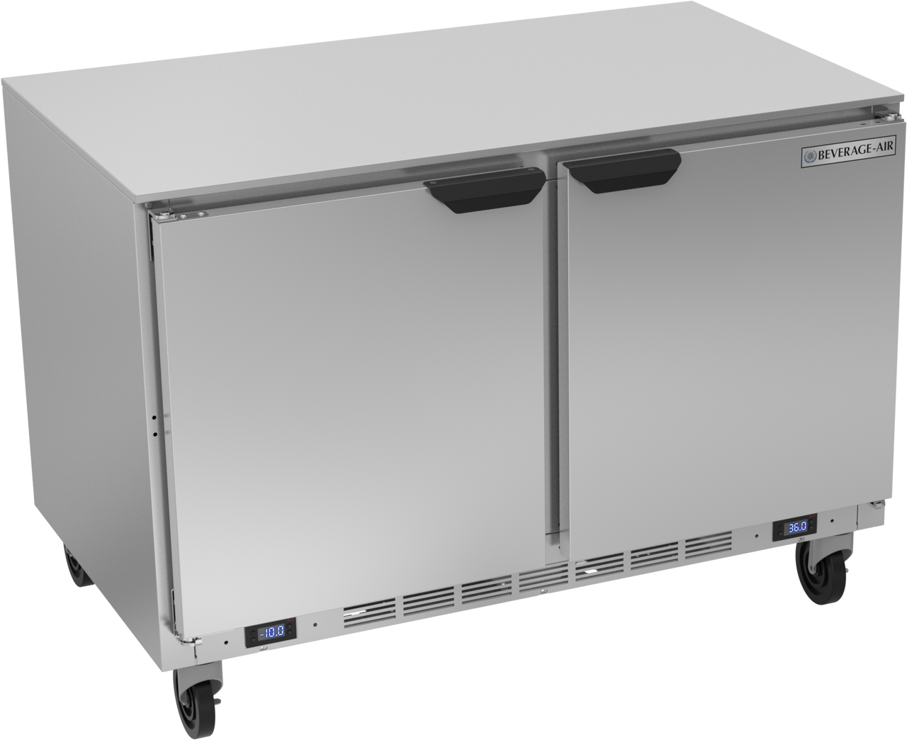 Beverage Air UCFR48AHC | 48" Wide 2 Door Undercounter Refrigerator/Freezer