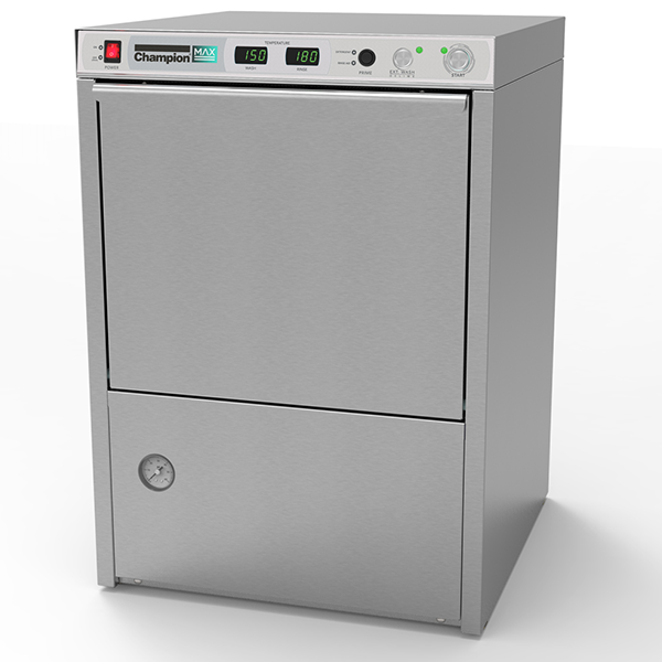 Champion UH-130B | 24" Wide High Temp Undercounter Dishwasher w/ Built-In Booster Heater