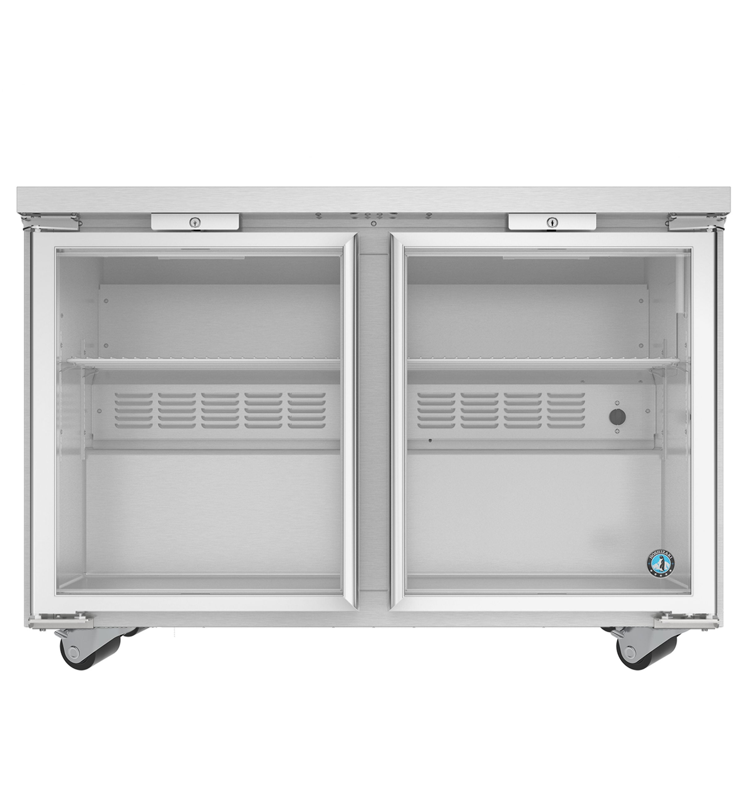 Hoshizaki UR48B-GLP01| 48" Wide 2 Glass Door Undercounter Refrigerator