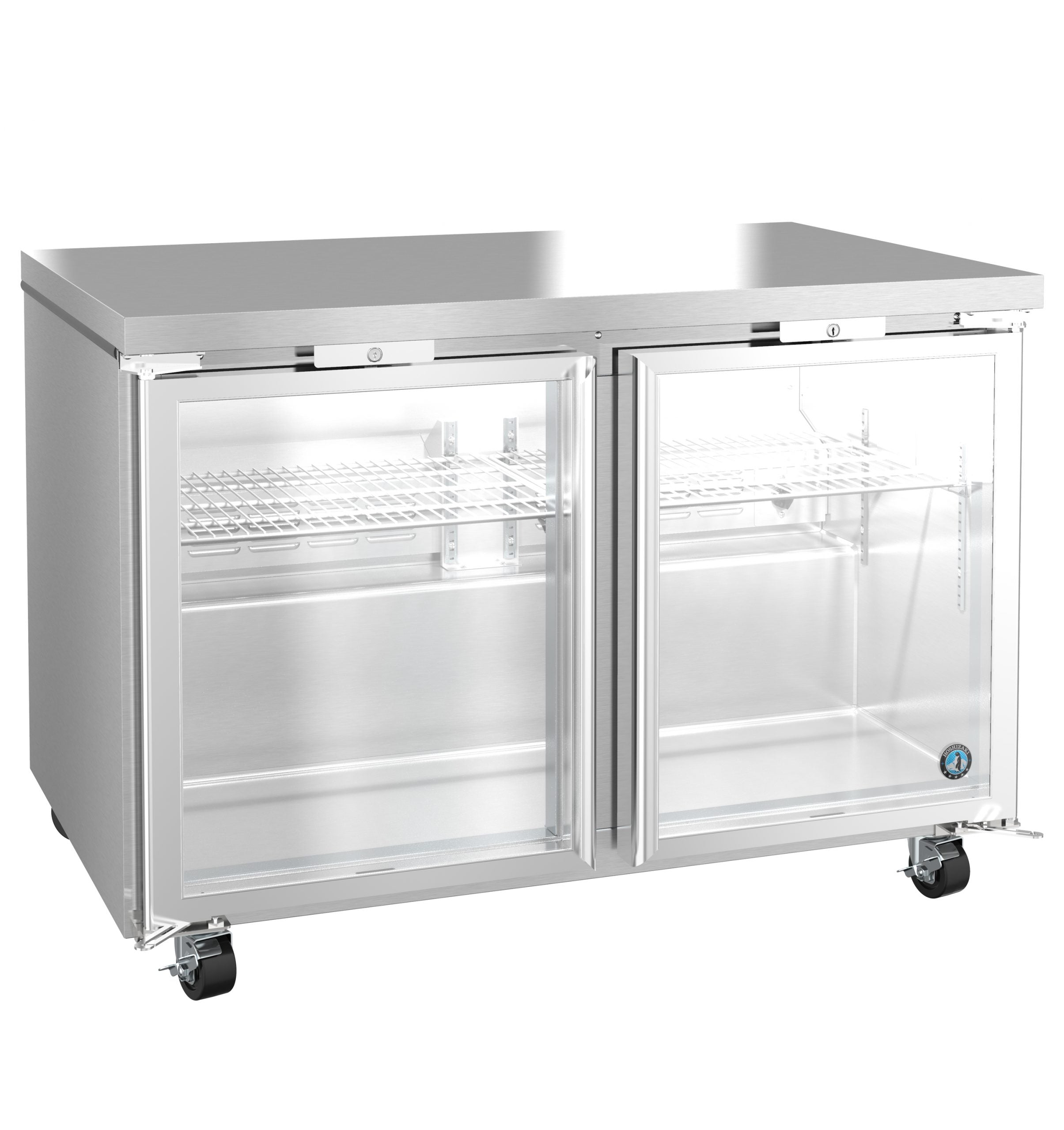 Hoshizaki UR48B-GLP01| 48" Wide 2 Glass Door Undercounter Refrigerator