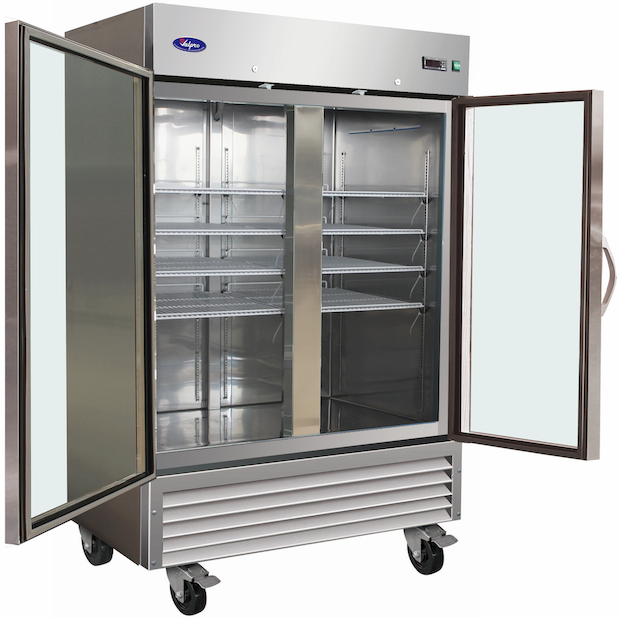 Valpro VP2RG-HC | 54" Wide 2 Glass Door Bottom Mount Reach-In Refrigerator